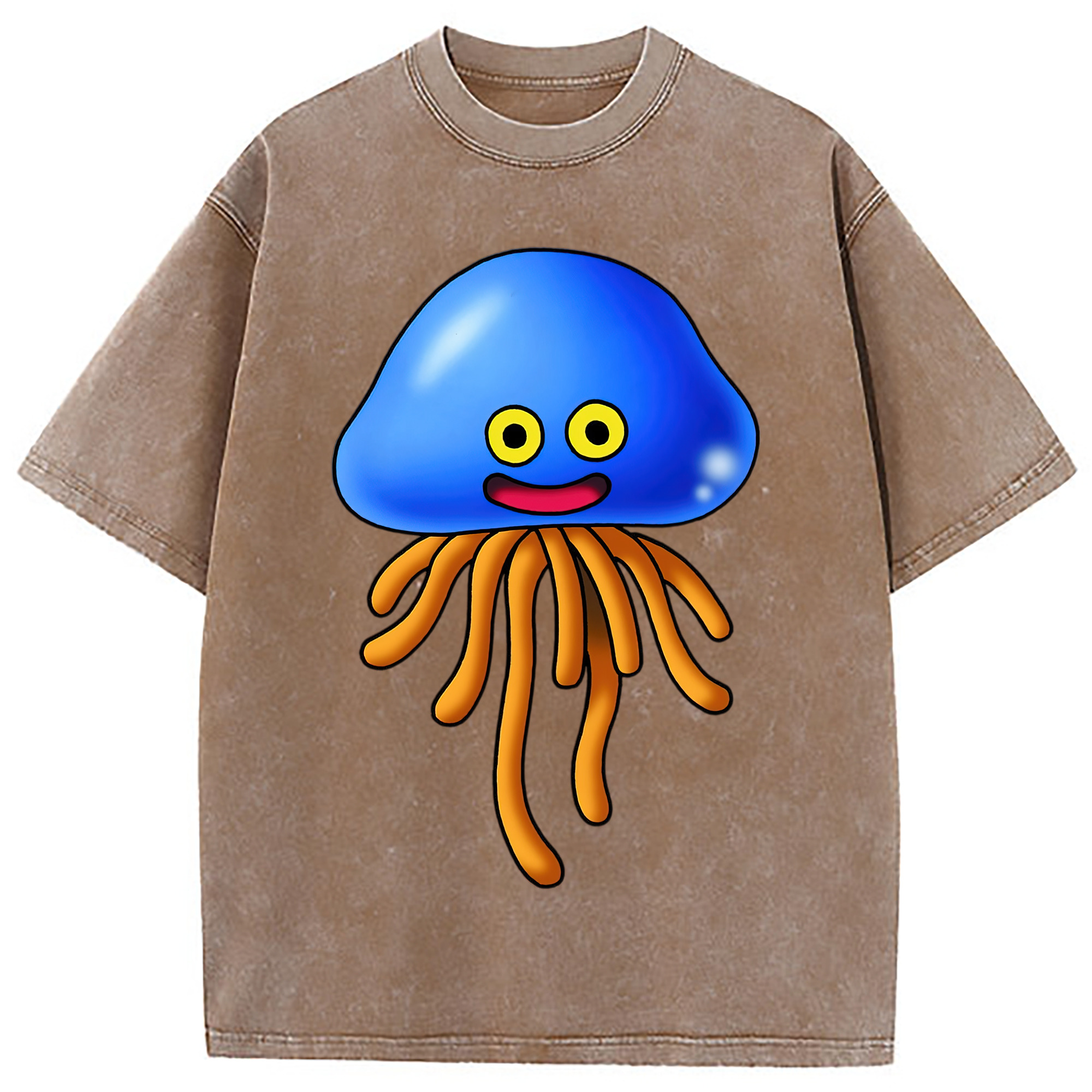 （画像用） ドラゴンクエスト Doragon Kuesuto Dragon Quest 綿100% ヴィンテージ風 半袖Tシャツ（フロントプリント）