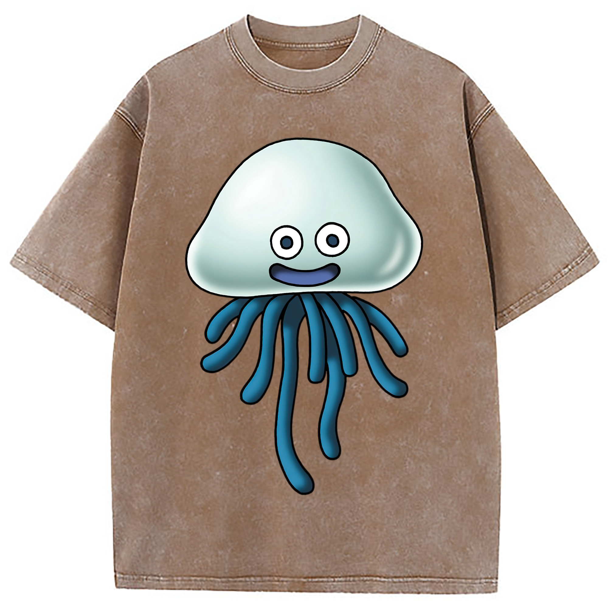 （画像用） ドラゴンクエスト Doragon Kuesuto Dragon Quest 綿100% ヴィンテージ風 半袖Tシャツ（フロントプリント）