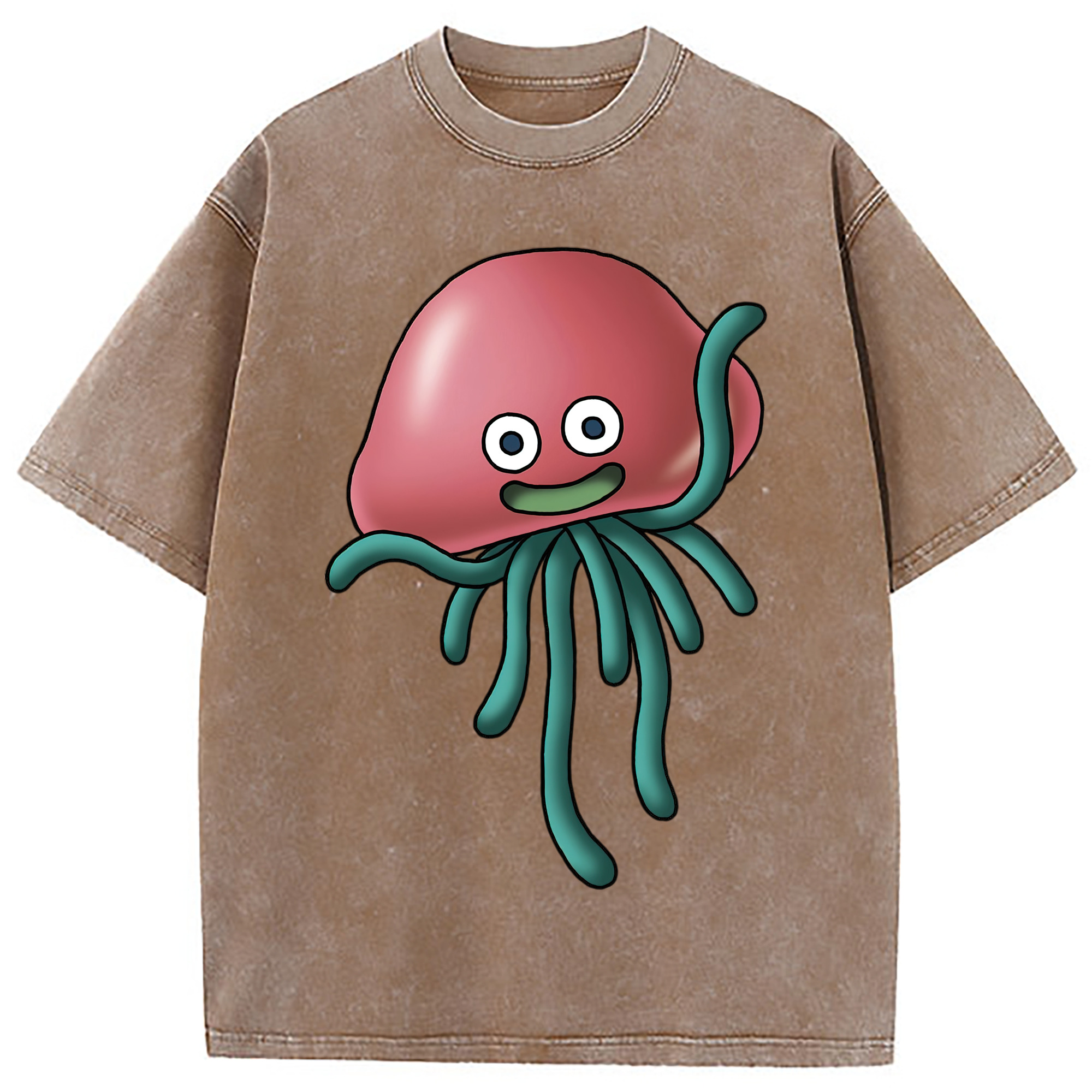 （画像用） ドラゴンクエスト Doragon Kuesuto Dragon Quest 綿100% ヴィンテージ風 半袖Tシャツ（フロントプリント）
