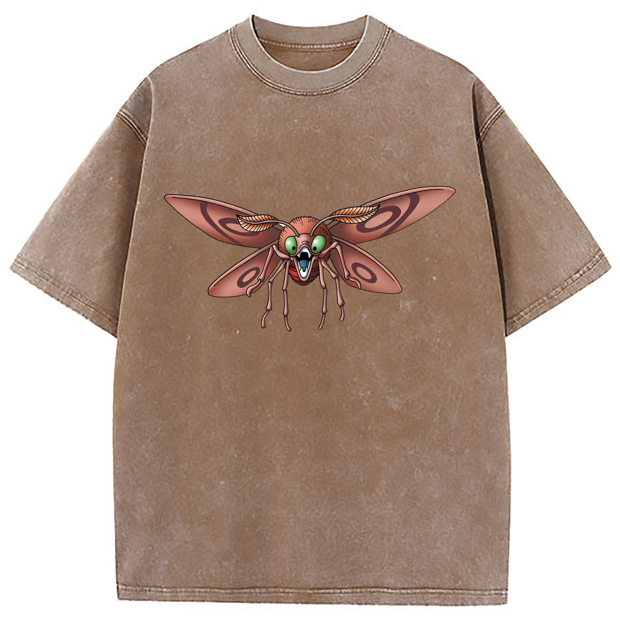 （画像用） ドラゴンクエスト Doragon Kuesuto Dragon Quest 綿100% ヴィンテージ風 半袖Tシャツ（フロントプリント）