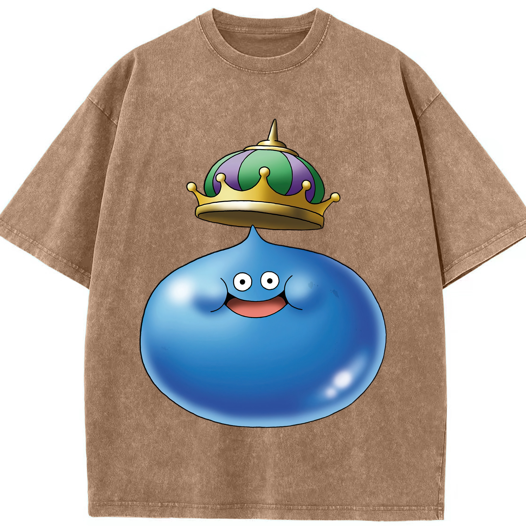 （画像用） ドラゴンクエスト Doragon Kuesuto Dragon Quest 綿100% ヴィンテージ風 半袖Tシャツ（フロントプリント）