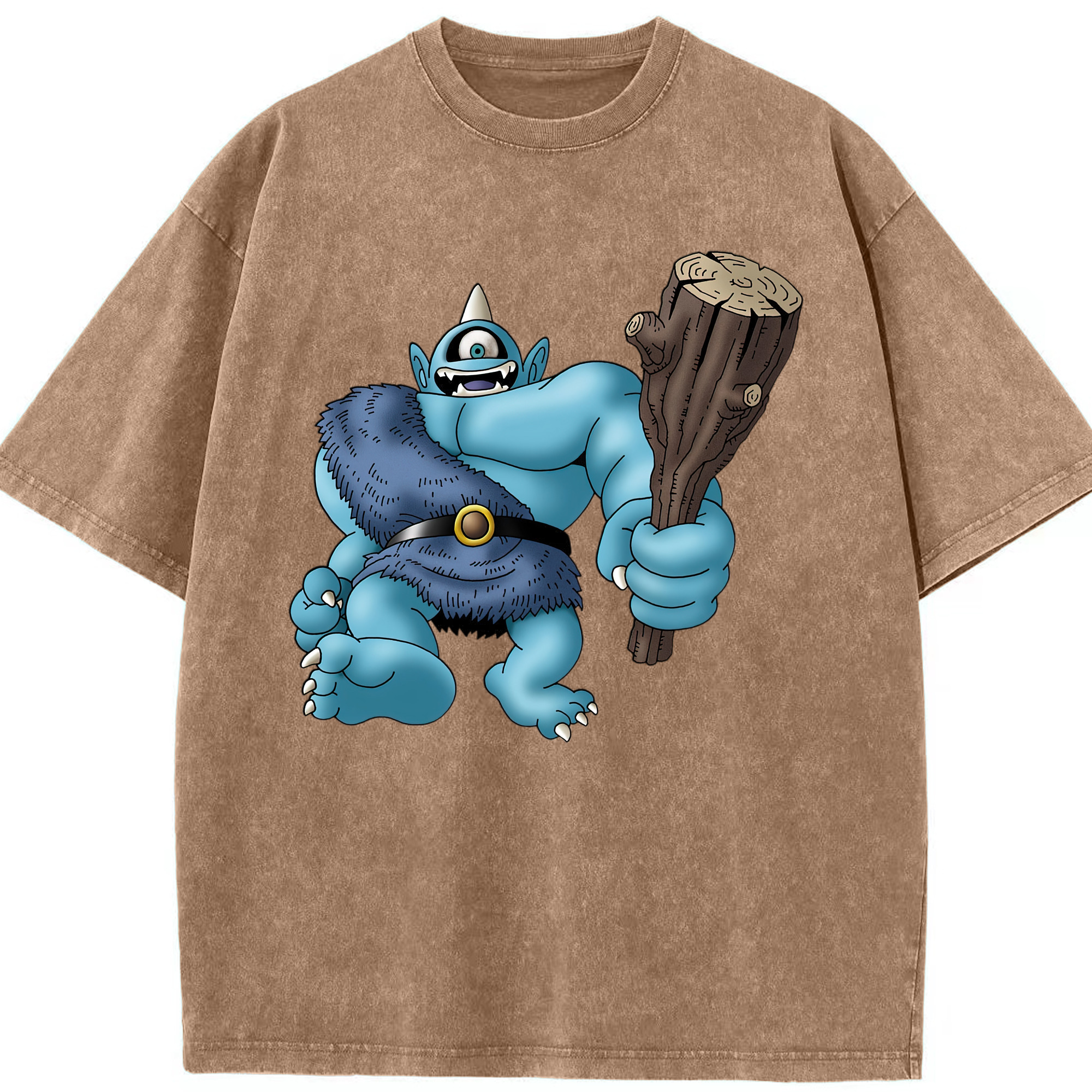 （画像用） ドラゴンクエスト Doragon Kuesuto Dragon Quest 綿100% ヴィンテージ風 半袖Tシャツ（フロントプリント）