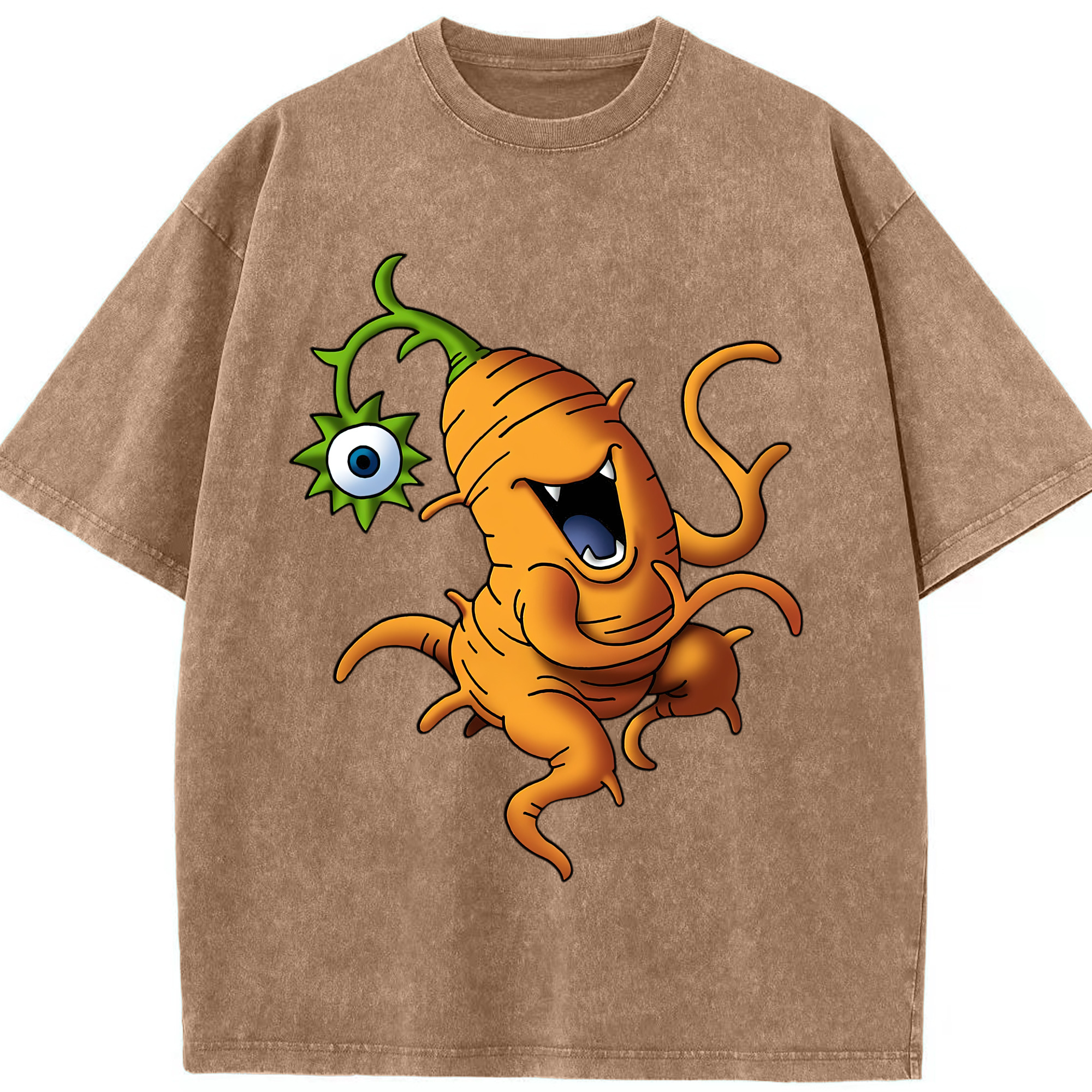 （画像用） ドラゴンクエスト Doragon Kuesuto Dragon Quest 綿100% ヴィンテージ風 半袖Tシャツ（フロントプリント）
