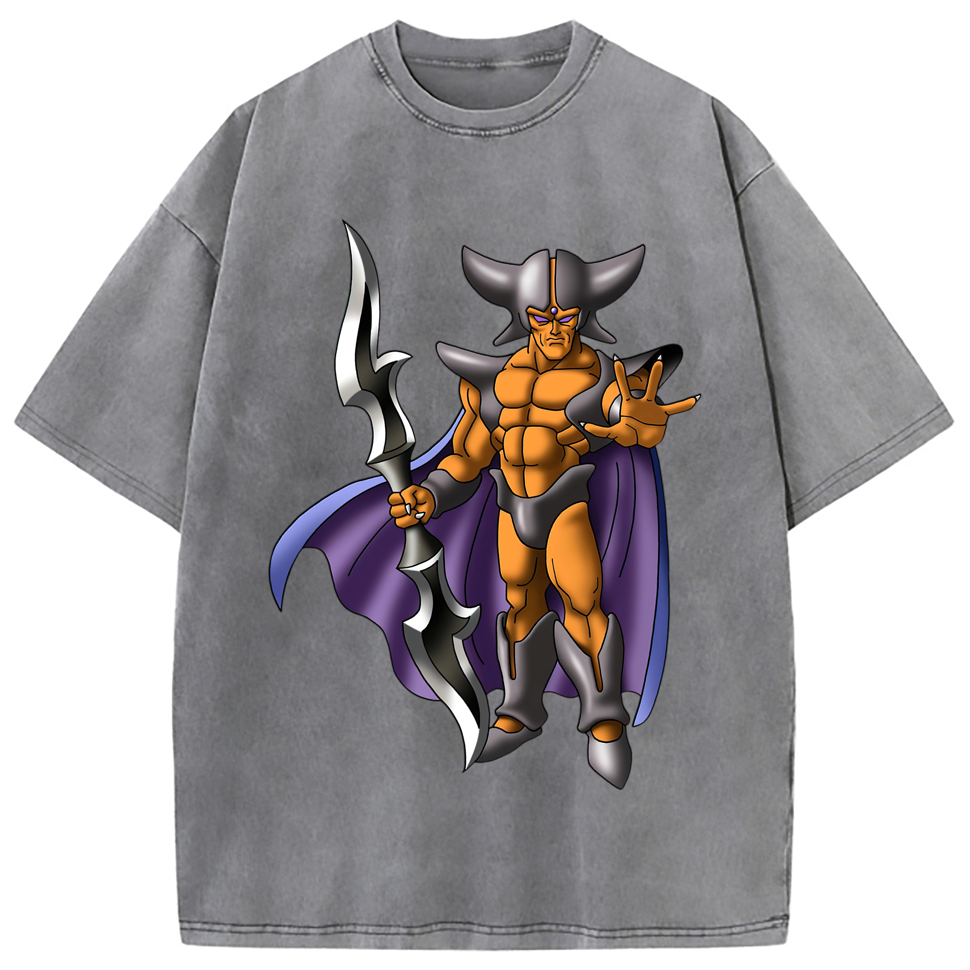 （画像用） ドラゴンクエスト Doragon Kuesuto Dragon Quest 綿100% ヴィンテージ風 半袖Tシャツ（フロントプリント）