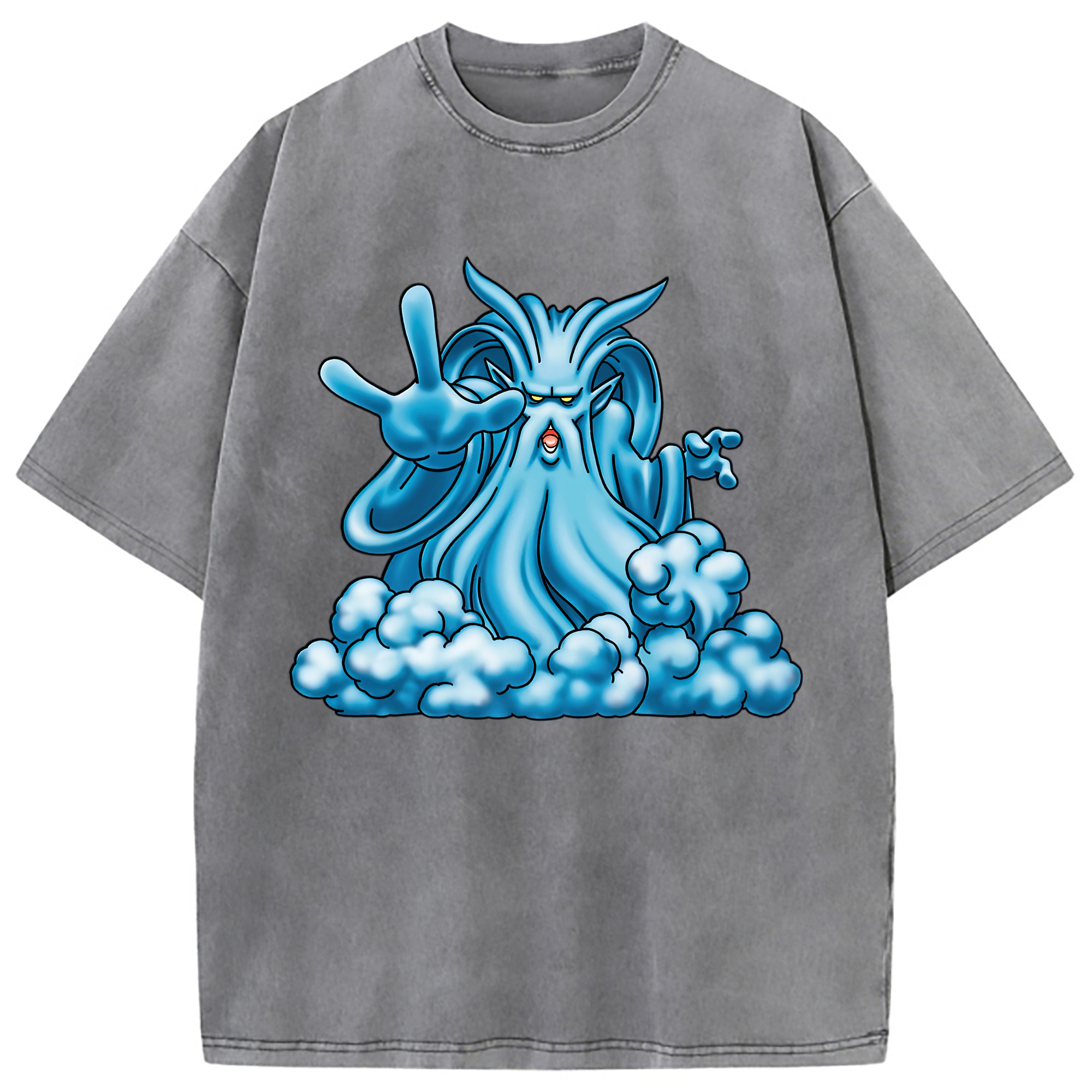 （画像用） ドラゴンクエスト Doragon Kuesuto Dragon Quest 綿100% ヴィンテージ風 半袖Tシャツ（フロントプリント）