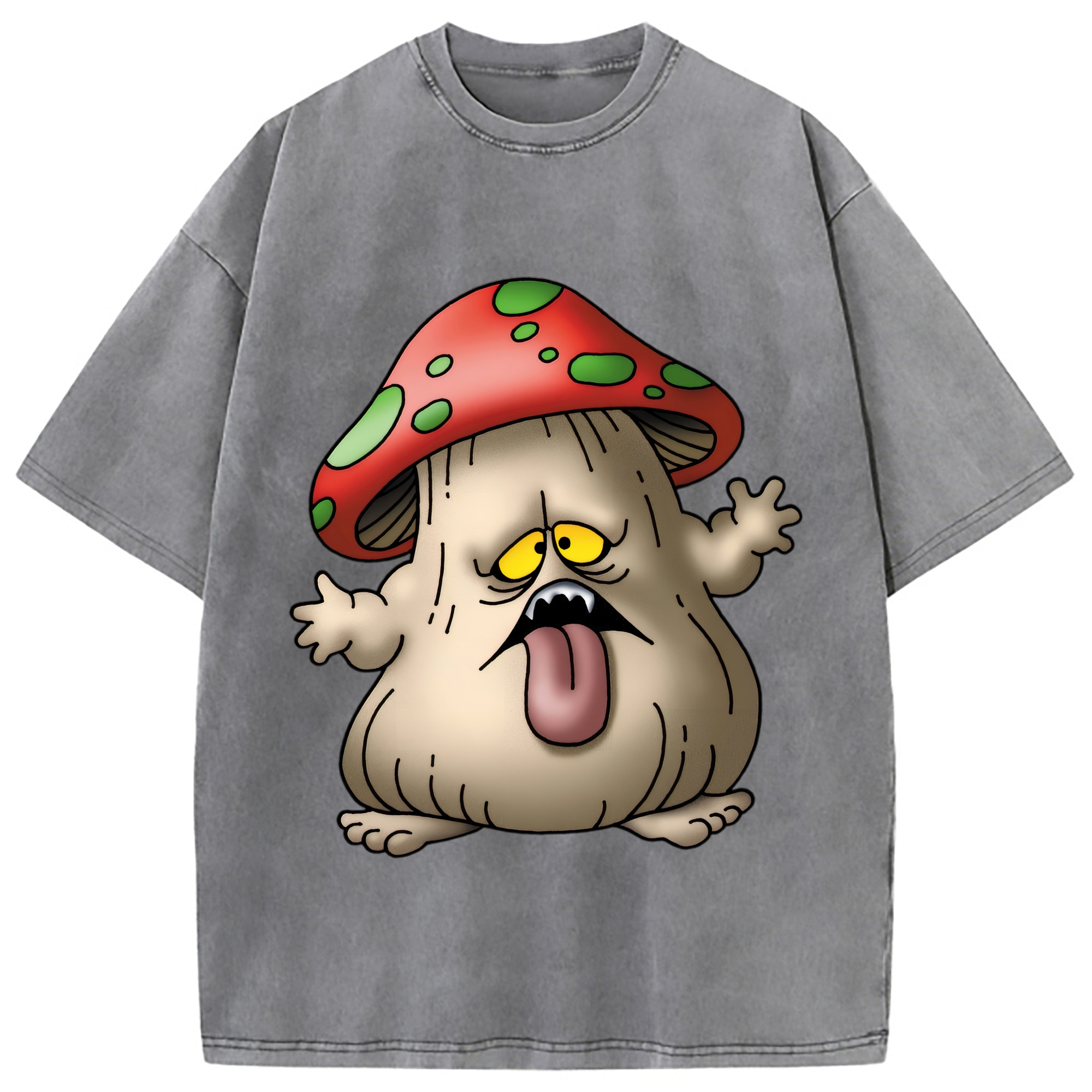 （画像用） ドラゴンクエスト Doragon Kuesuto Dragon Quest 綿100% ヴィンテージ風 半袖Tシャツ（フロントプリント）