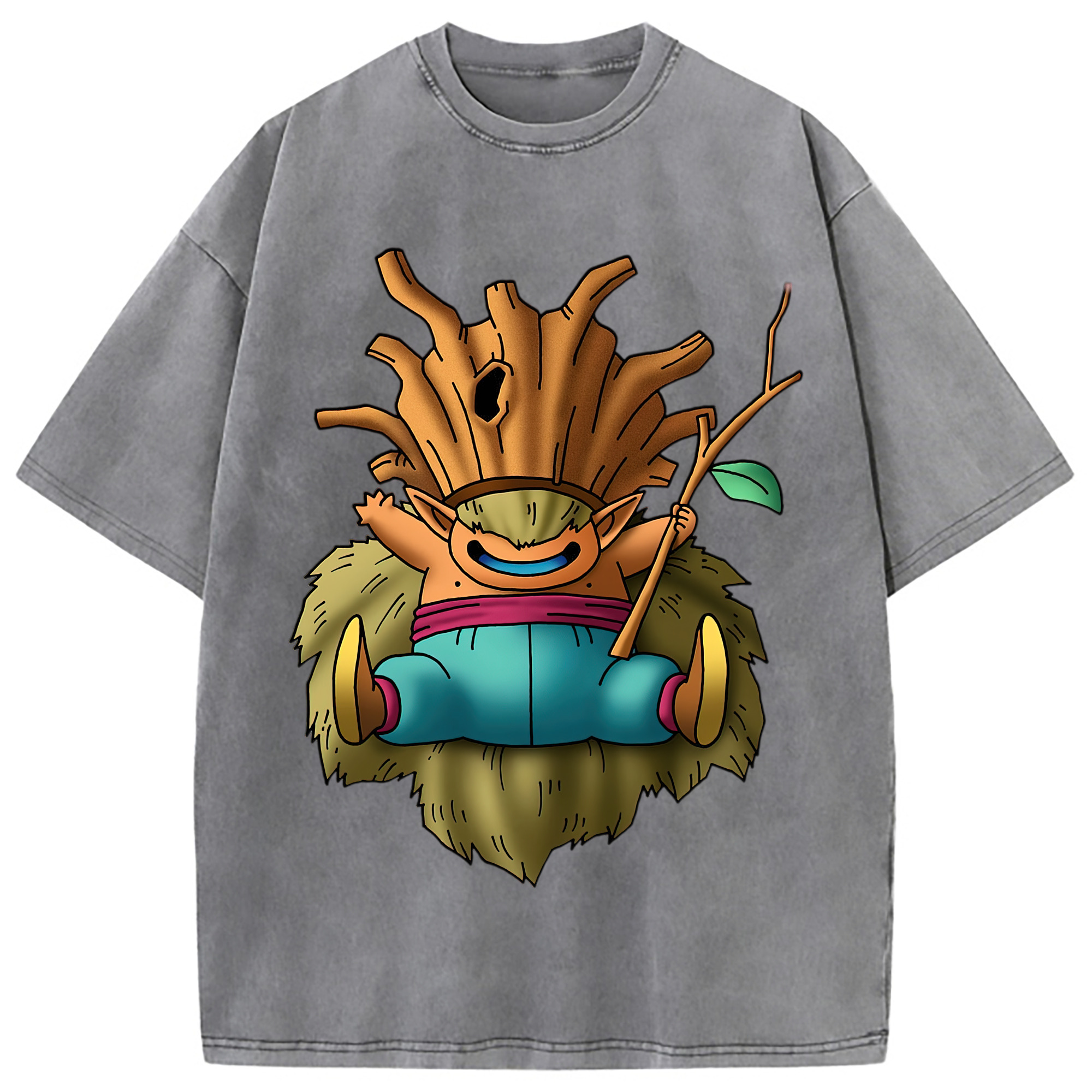 （画像用） ドラゴンクエスト Doragon Kuesuto Dragon Quest 綿100% ヴィンテージ風 半袖Tシャツ（フロントプリント）