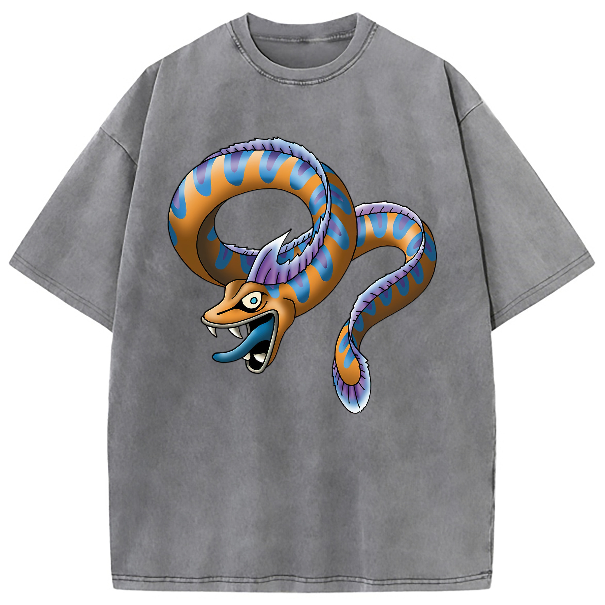 （画像用） ドラゴンクエスト Doragon Kuesuto Dragon Quest 綿100% ヴィンテージ風 半袖Tシャツ（フロントプリント）