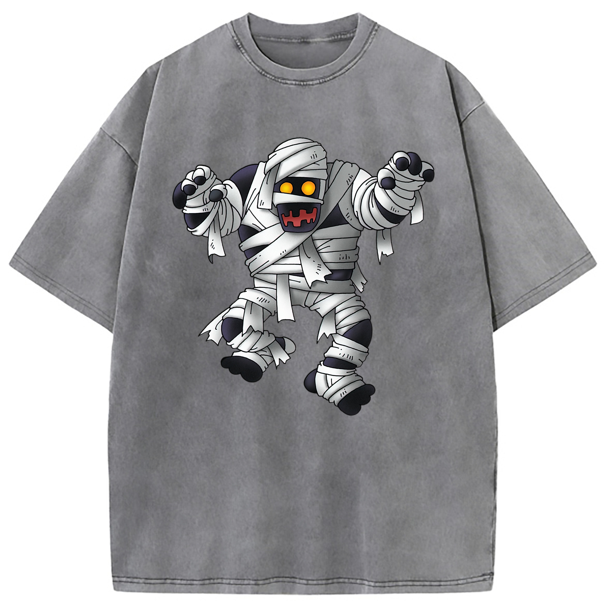 （画像用） ドラゴンクエスト Doragon Kuesuto Dragon Quest 綿100% ヴィンテージ風 半袖Tシャツ（フロントプリント）