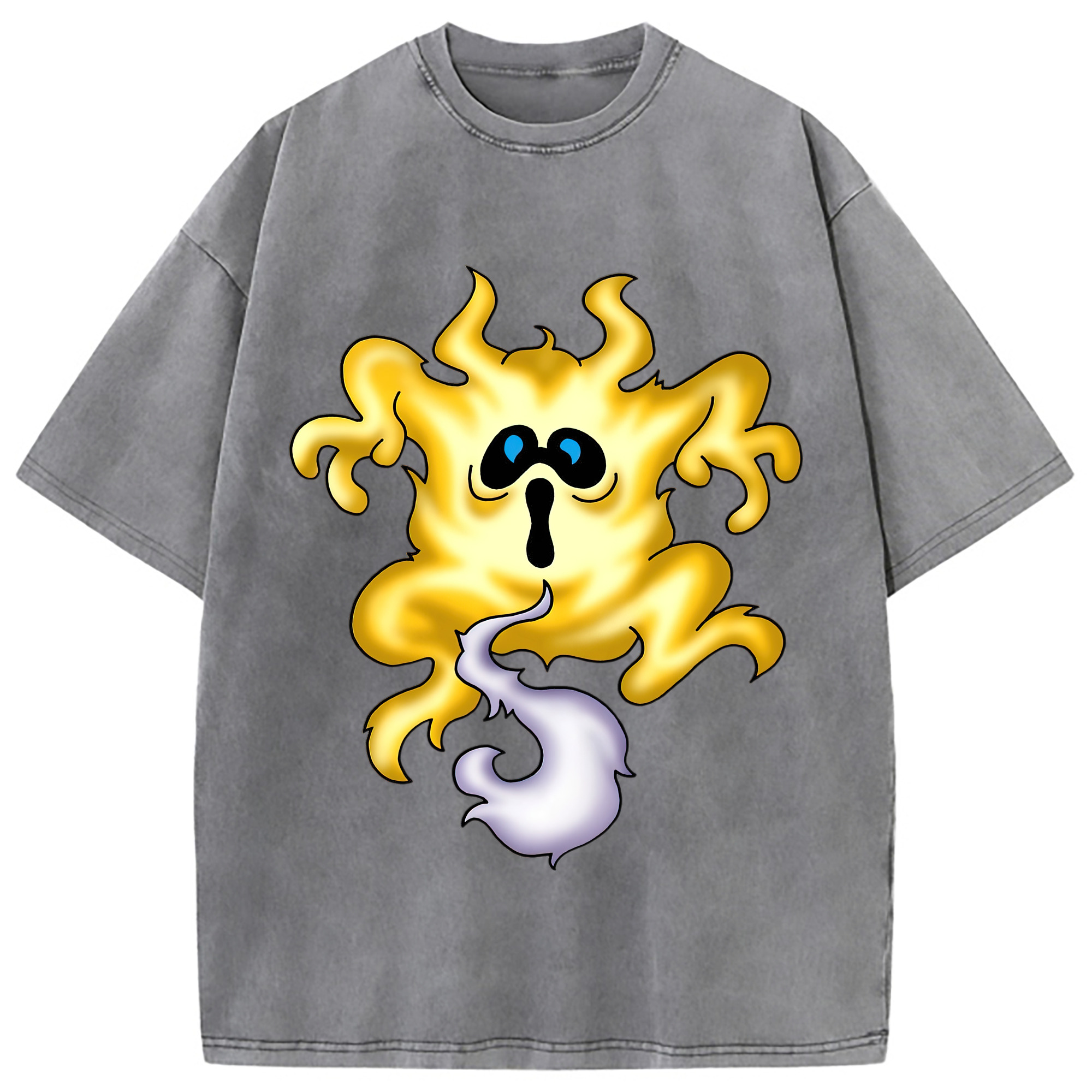 （画像用） ドラゴンクエスト Doragon Kuesuto Dragon Quest 綿100% ヴィンテージ風 半袖Tシャツ（フロントプリント）