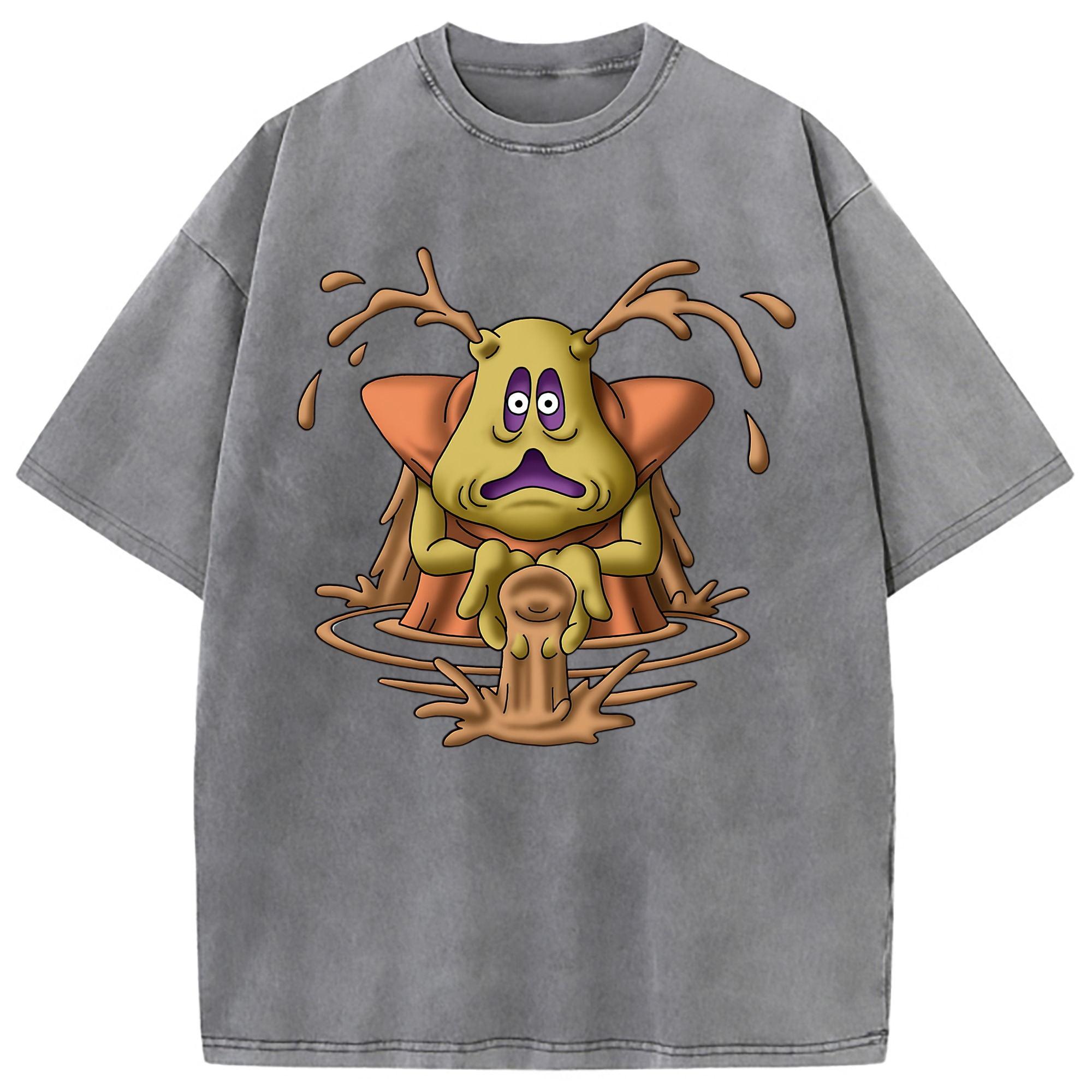 （画像用） ドラゴンクエスト Doragon Kuesuto Dragon Quest 綿100% ヴィンテージ風 半袖Tシャツ（フロントプリント）
