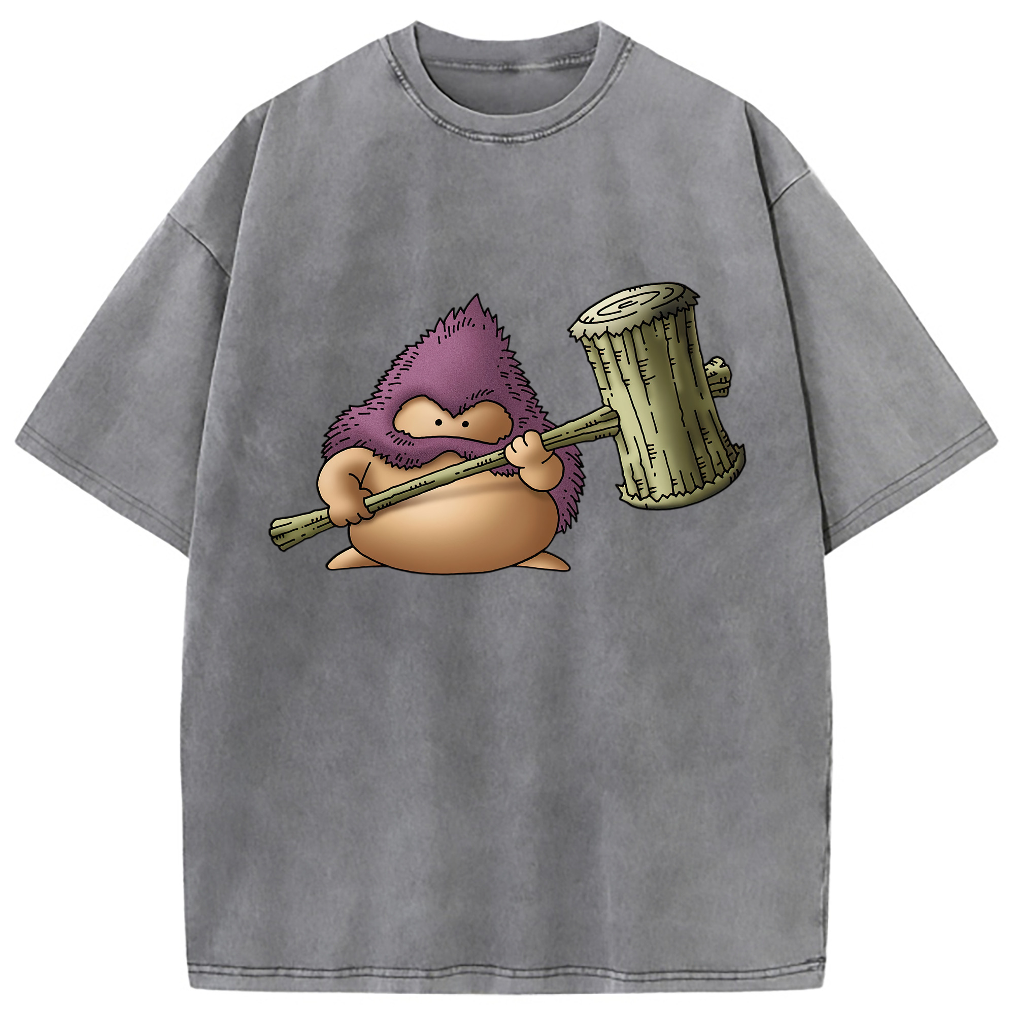 （画像用） ドラゴンクエスト Doragon Kuesuto Dragon Quest 綿100% ヴィンテージ風 半袖Tシャツ（フロントプリント）