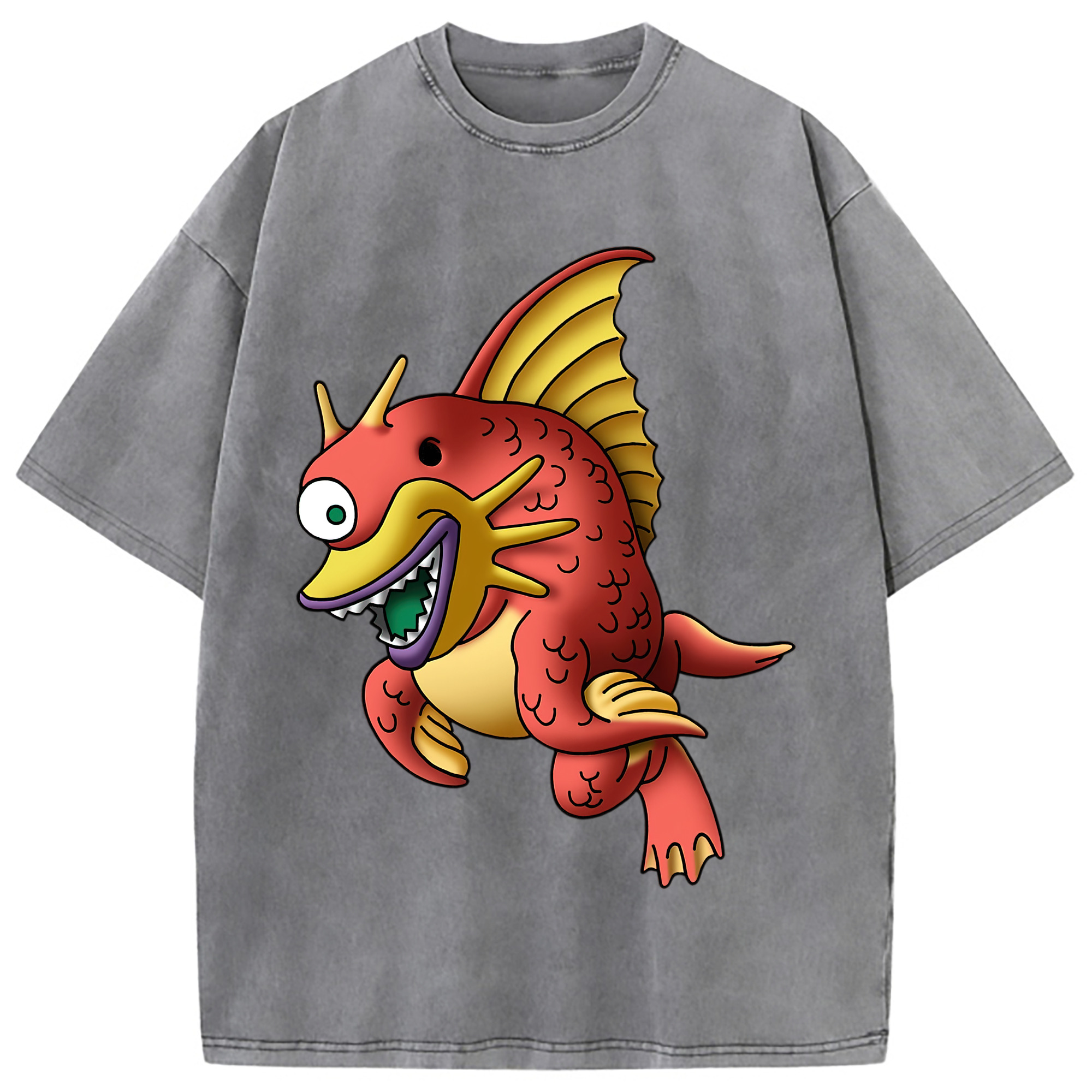 （画像用） ドラゴンクエスト Doragon Kuesuto Dragon Quest 綿100% ヴィンテージ風 半袖Tシャツ（フロントプリント）