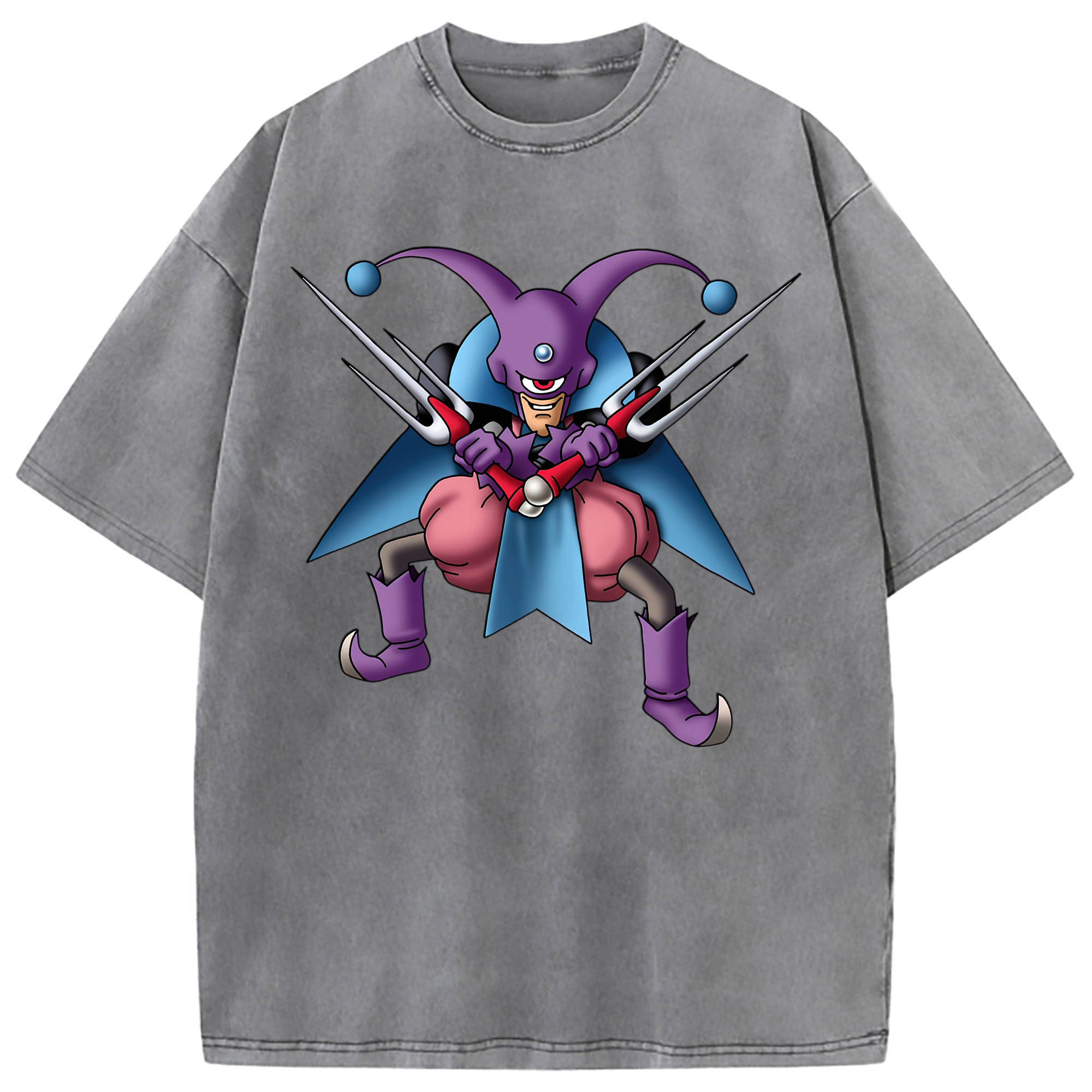 （画像用） ドラゴンクエスト Doragon Kuesuto Dragon Quest 綿100% ヴィンテージ風 半袖Tシャツ（フロントプリント）