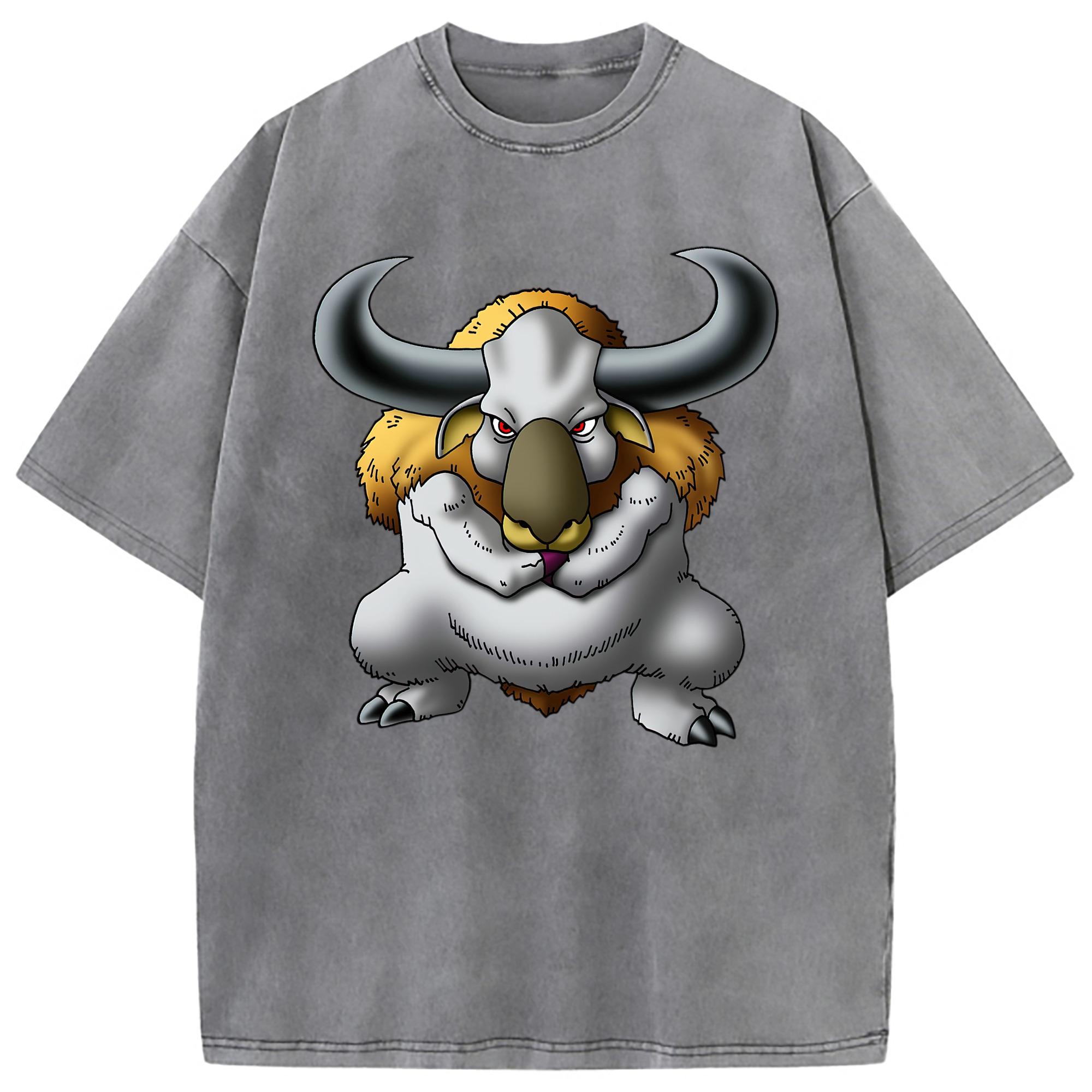 （画像用） ドラゴンクエスト Doragon Kuesuto Dragon Quest 綿100% ヴィンテージ風 半袖Tシャツ（フロントプリント）