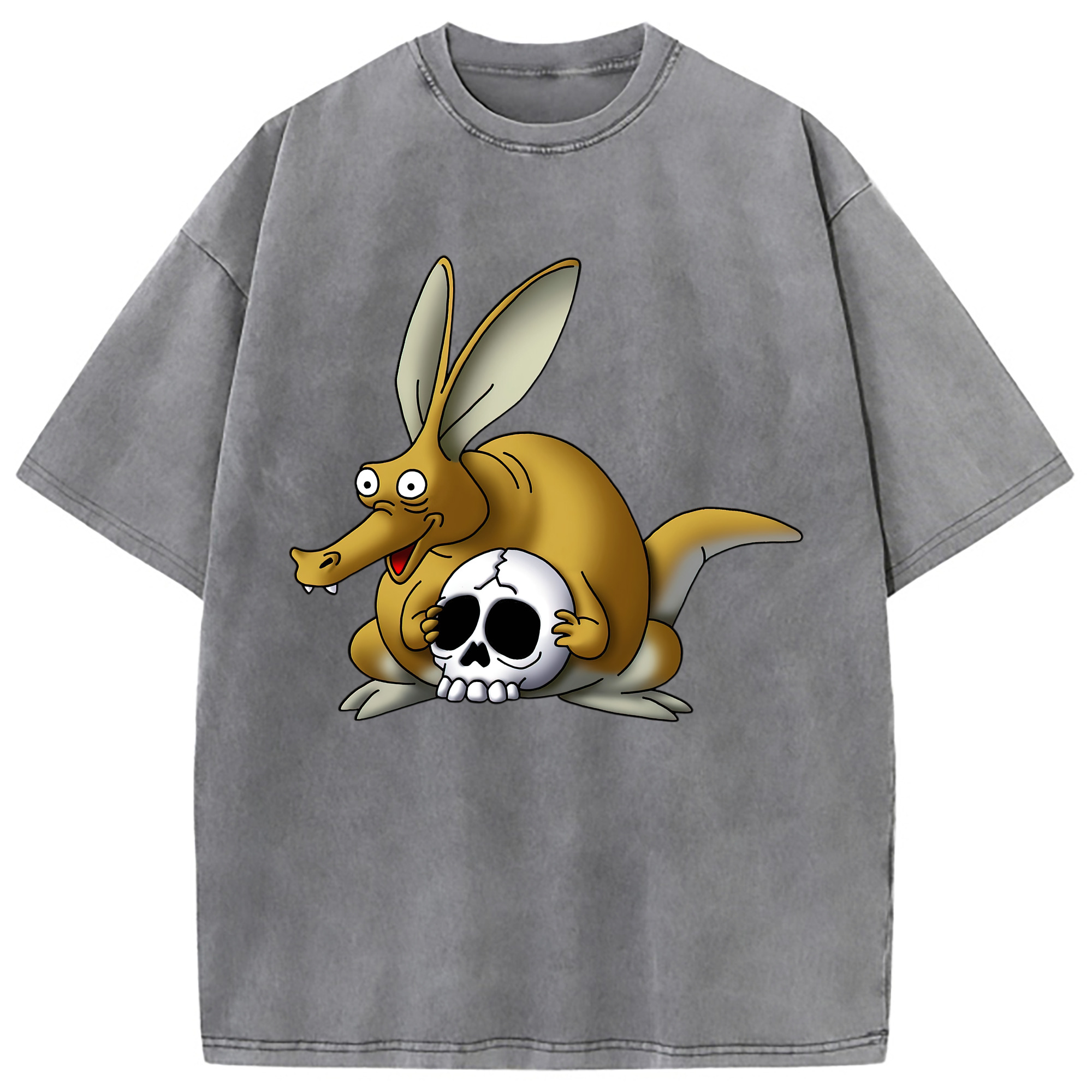 （画像用） ドラゴンクエスト Doragon Kuesuto Dragon Quest 綿100% ヴィンテージ風 半袖Tシャツ（フロントプリント）