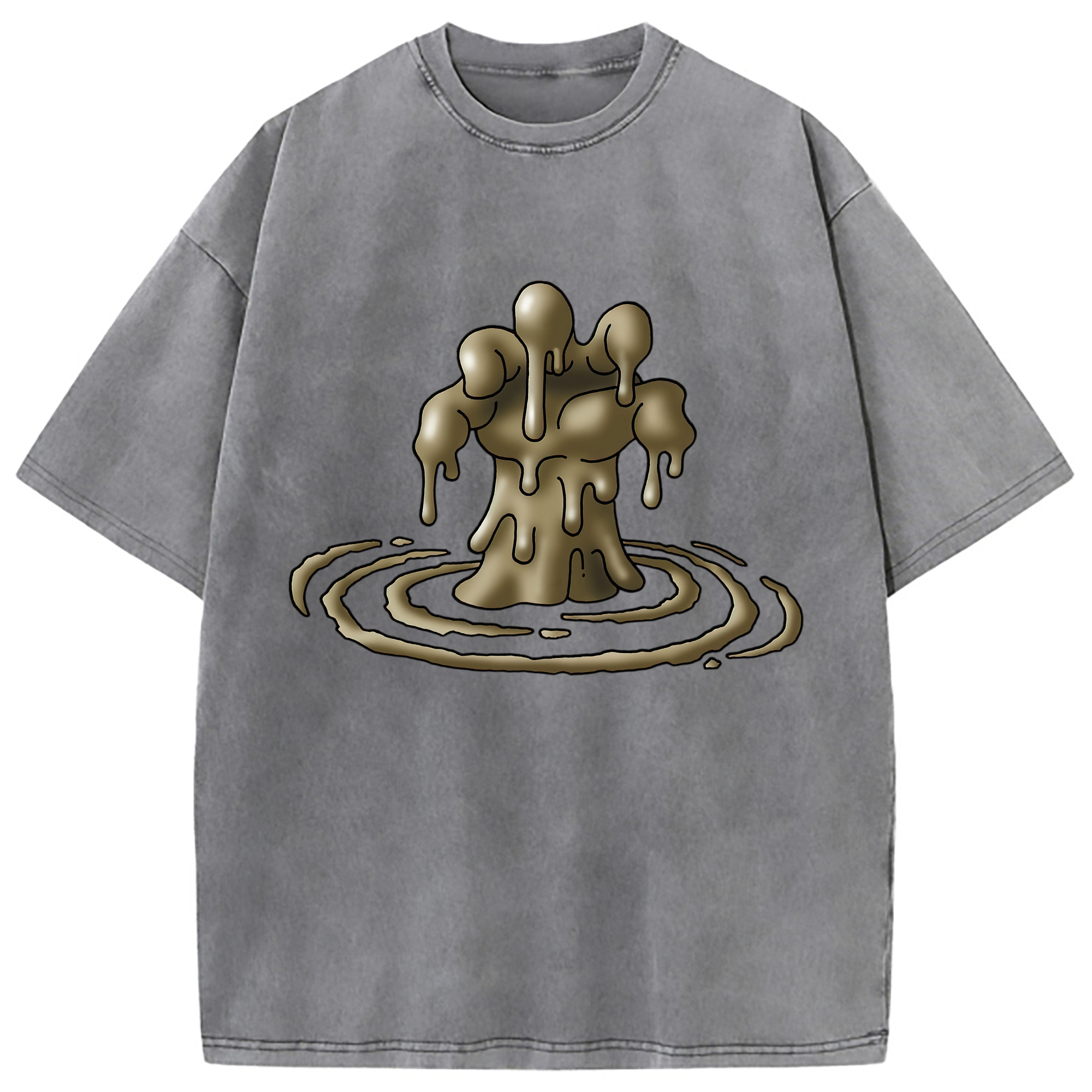 （画像用） ドラゴンクエスト Doragon Kuesuto Dragon Quest 綿100% ヴィンテージ風 半袖Tシャツ（フロントプリント）
