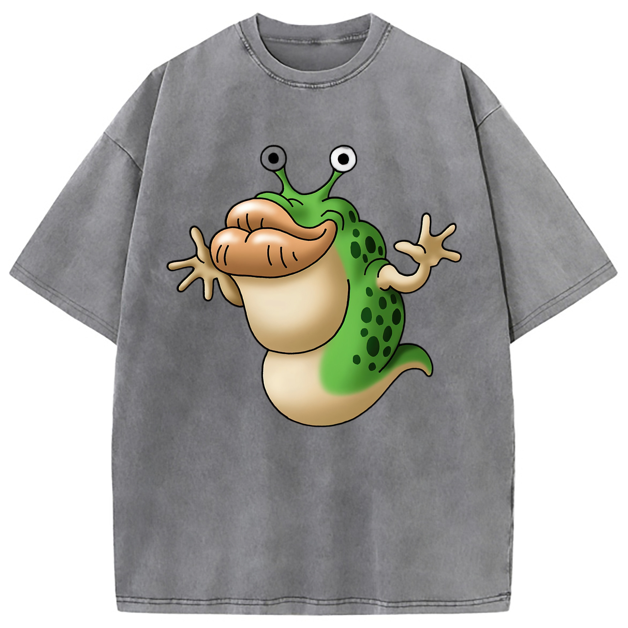 （画像用） ドラゴンクエスト Doragon Kuesuto Dragon Quest 綿100% ヴィンテージ風 半袖Tシャツ（フロントプリント）