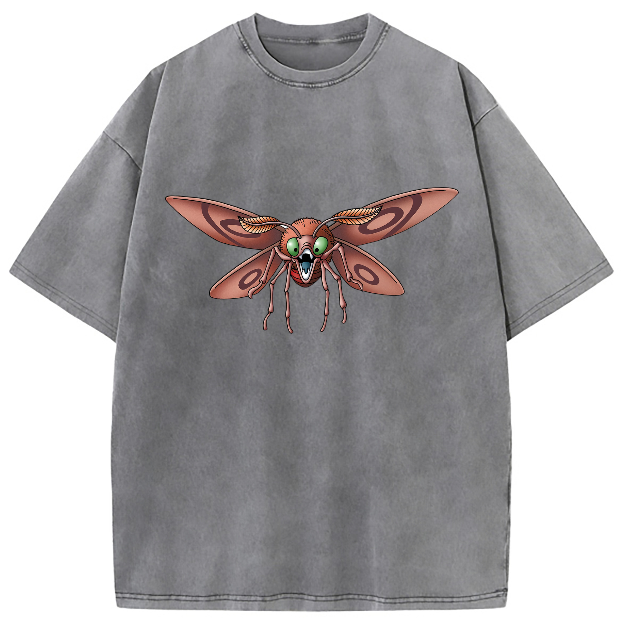 （画像用） ドラゴンクエスト Doragon Kuesuto Dragon Quest 綿100% ヴィンテージ風 半袖Tシャツ（フロントプリント）