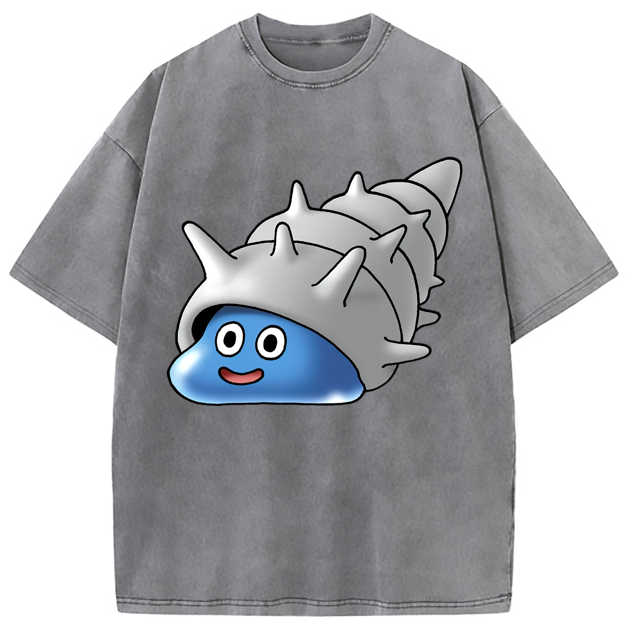 （画像用） ドラゴンクエスト Doragon Kuesuto Dragon Quest 綿100% ヴィンテージ風 半袖Tシャツ（フロントプリント）