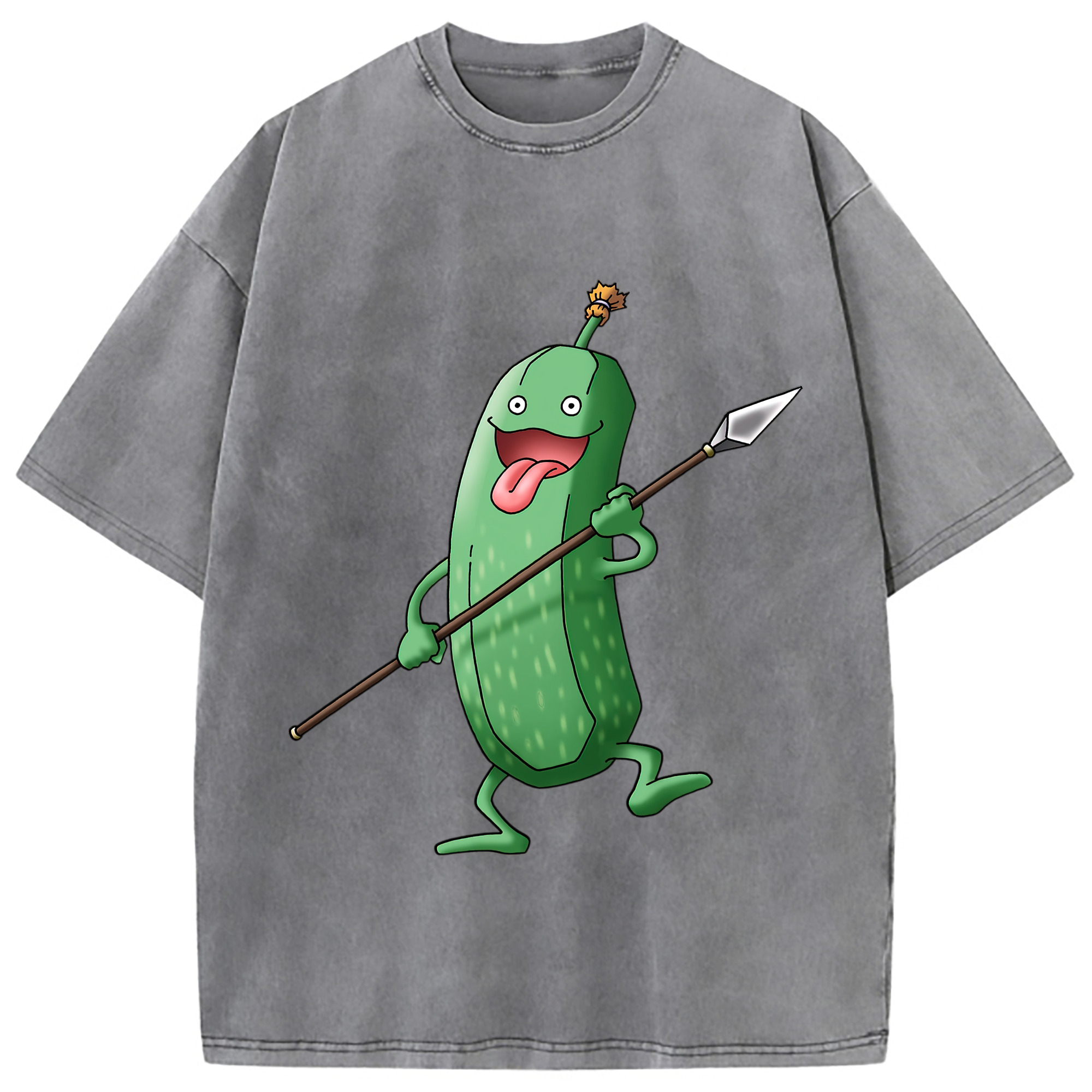 （画像用） ドラゴンクエスト Doragon Kuesuto Dragon Quest 綿100% ヴィンテージ風 半袖Tシャツ（フロントプリント）