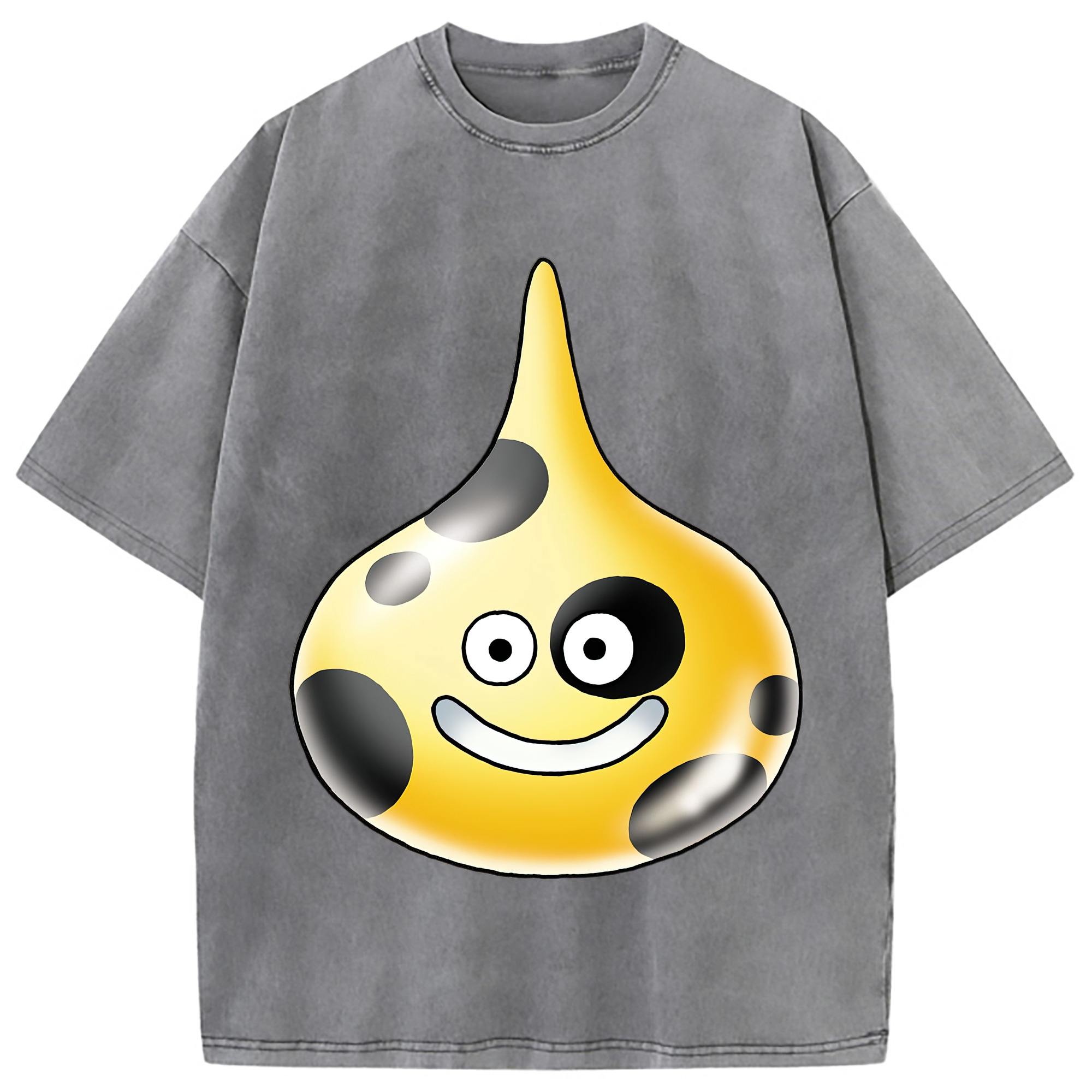 （画像用） ドラゴンクエスト Doragon Kuesuto Dragon Quest 綿100% ヴィンテージ風 半袖Tシャツ（フロントプリント）