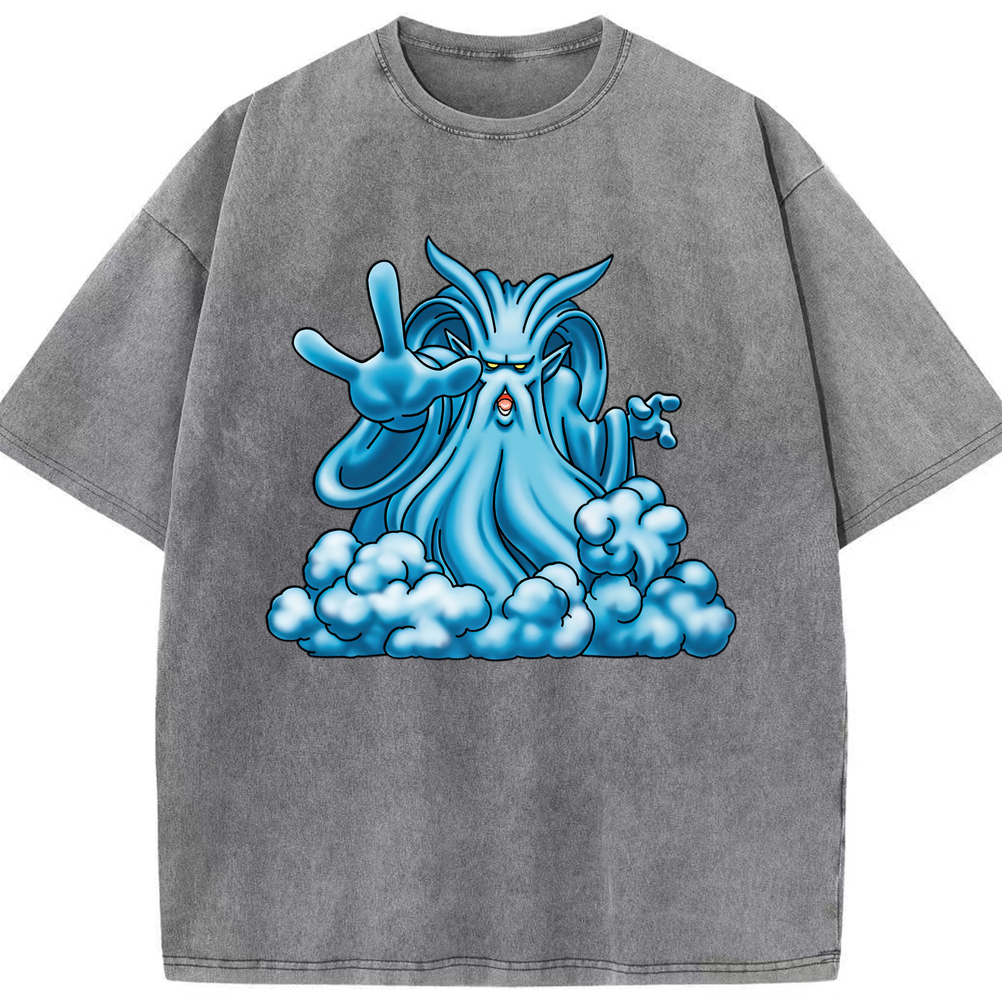 （画像用） ドラゴンクエスト Doragon Kuesuto Dragon Quest 綿100% ヴィンテージ風 半袖Tシャツ（フロントプリント）