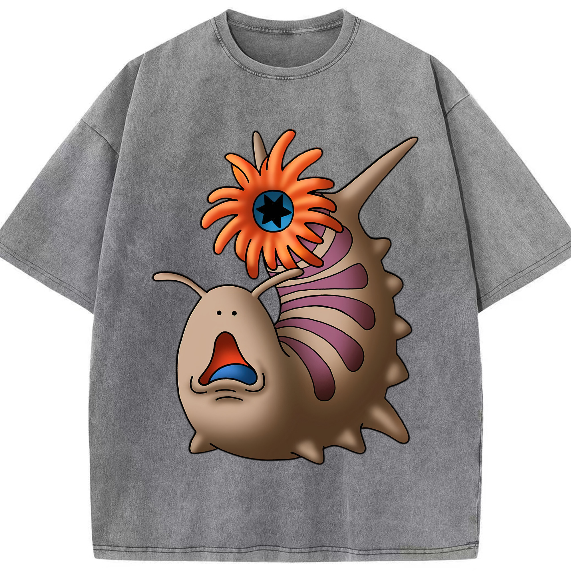 （画像用） ドラゴンクエスト Doragon Kuesuto Dragon Quest 綿100% ヴィンテージ風 半袖Tシャツ（フロントプリント）
