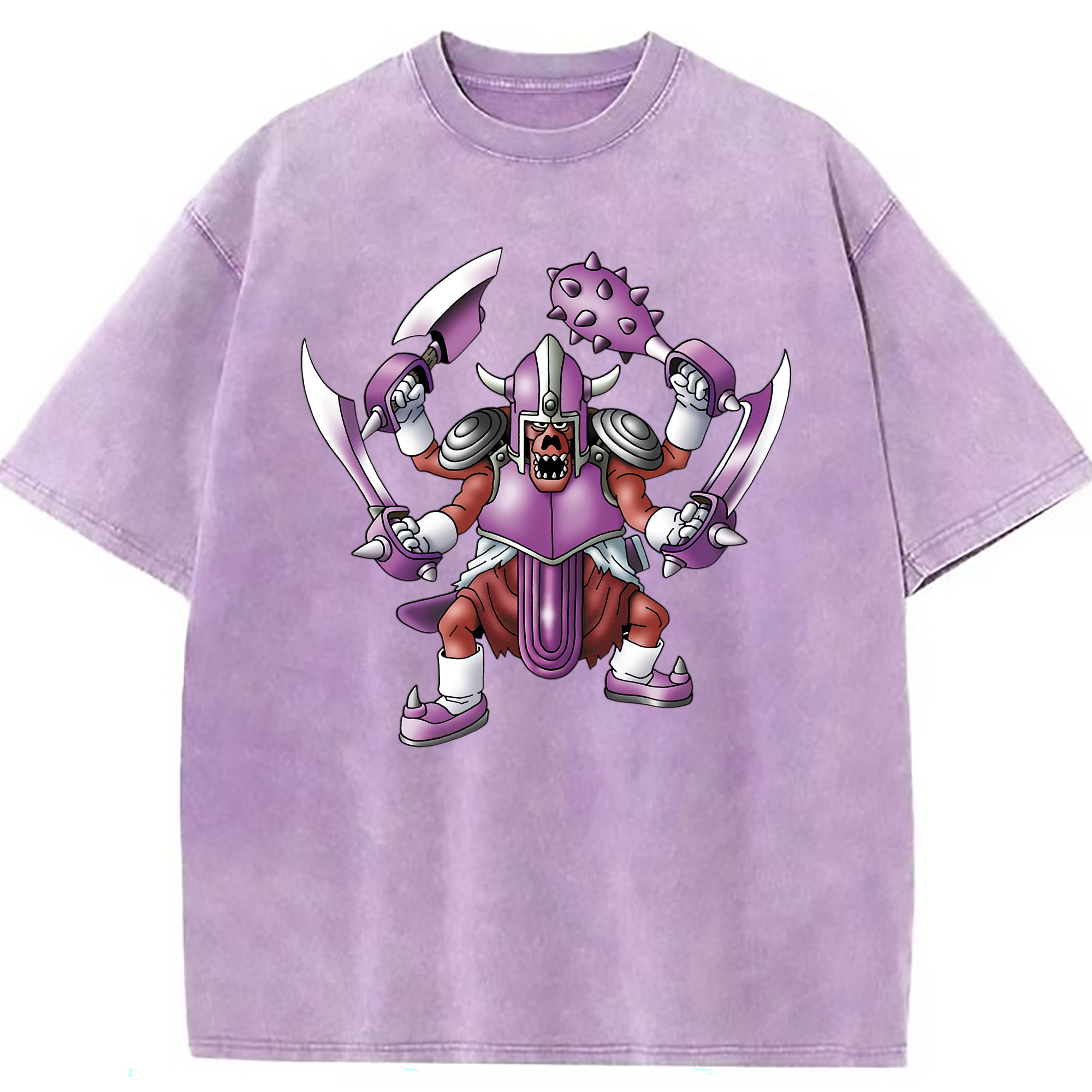 （画像用） ドラゴンクエスト Doragon Kuesuto Dragon Quest 綿100% ヴィンテージ風 半袖Tシャツ（フロントプリント）
