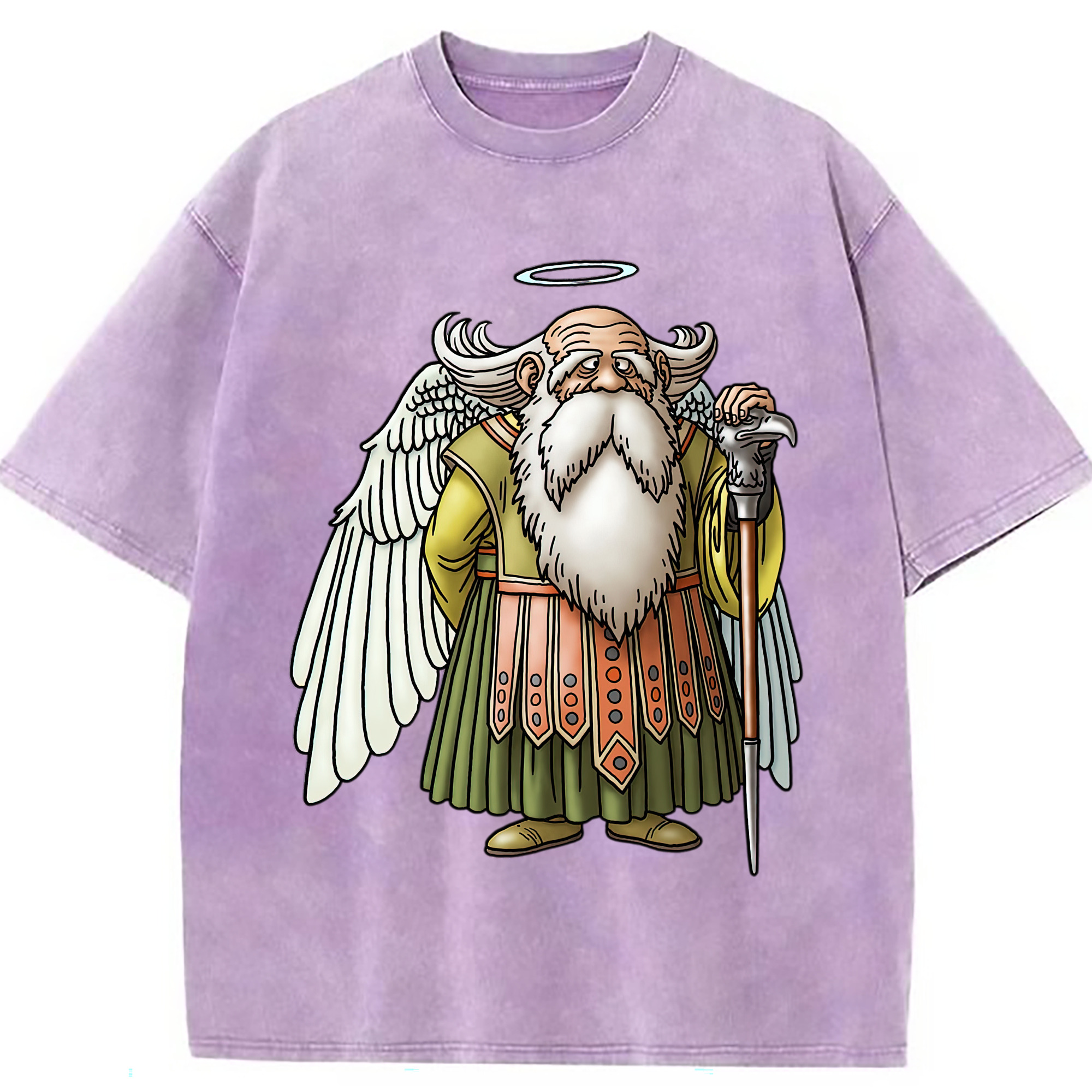 （画像用） ドラゴンクエスト Doragon Kuesuto Dragon Quest 綿100% ヴィンテージ風 半袖Tシャツ（フロントプリント）