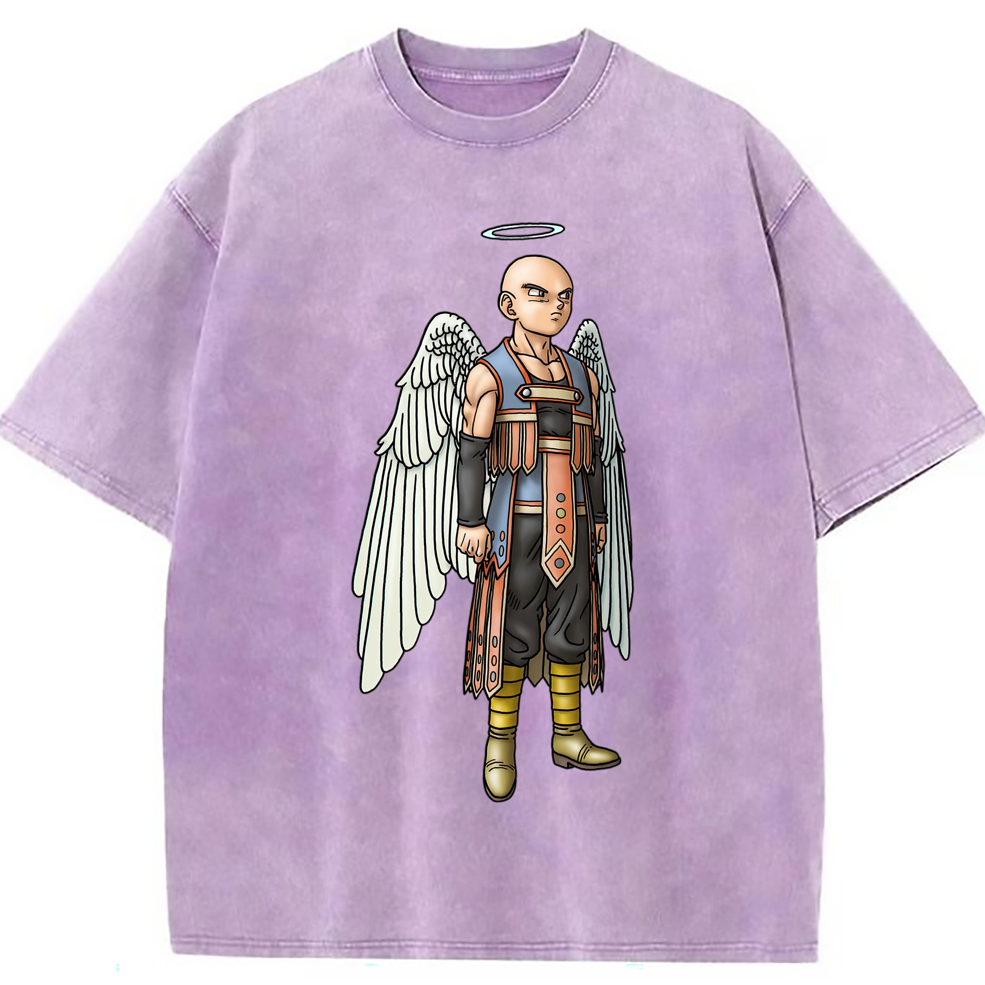 （画像用） ドラゴンクエスト Doragon Kuesuto Dragon Quest 綿100% ヴィンテージ風 半袖Tシャツ（フロントプリント）
