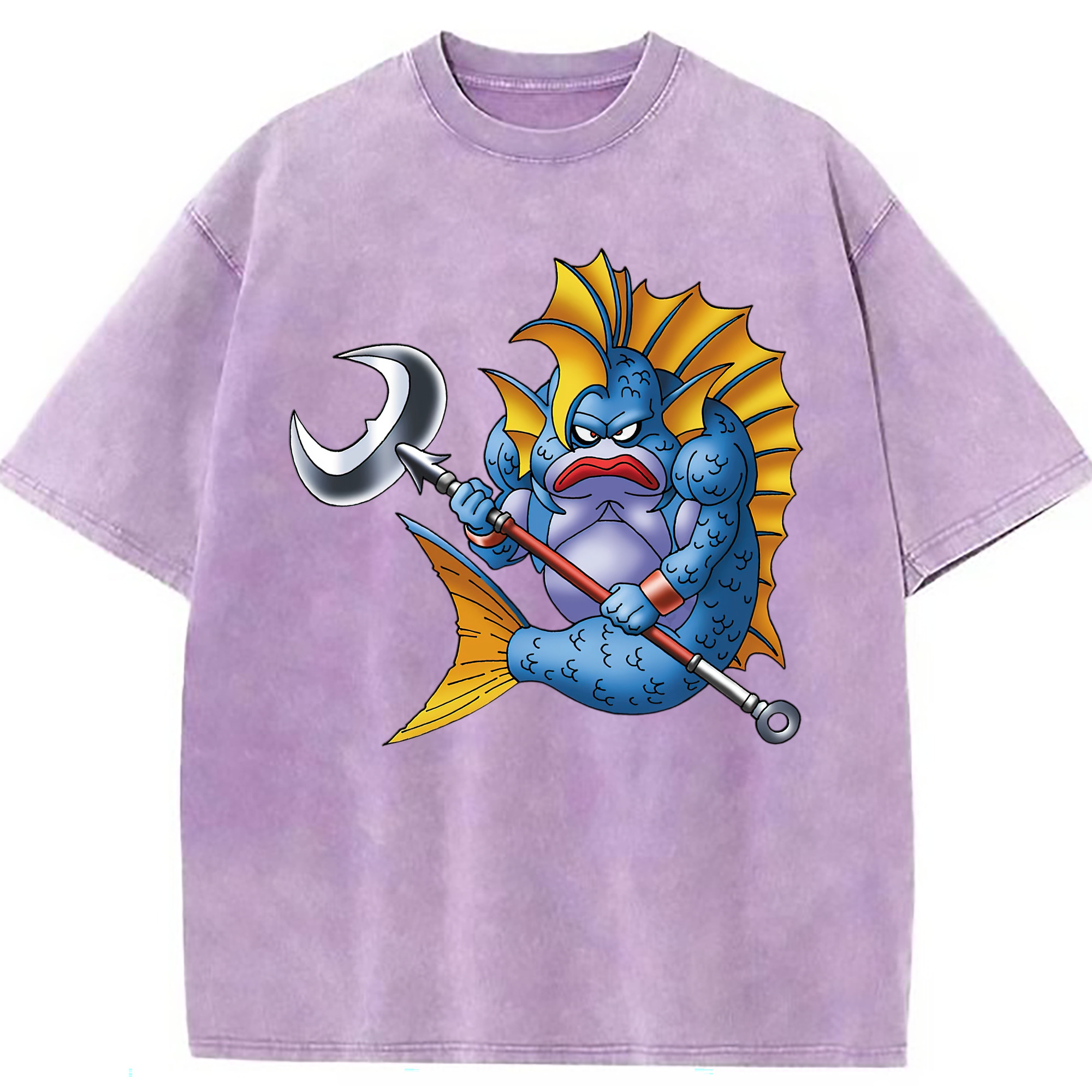 （画像用） ドラゴンクエスト Doragon Kuesuto Dragon Quest 綿100% ヴィンテージ風 半袖Tシャツ（フロントプリント）