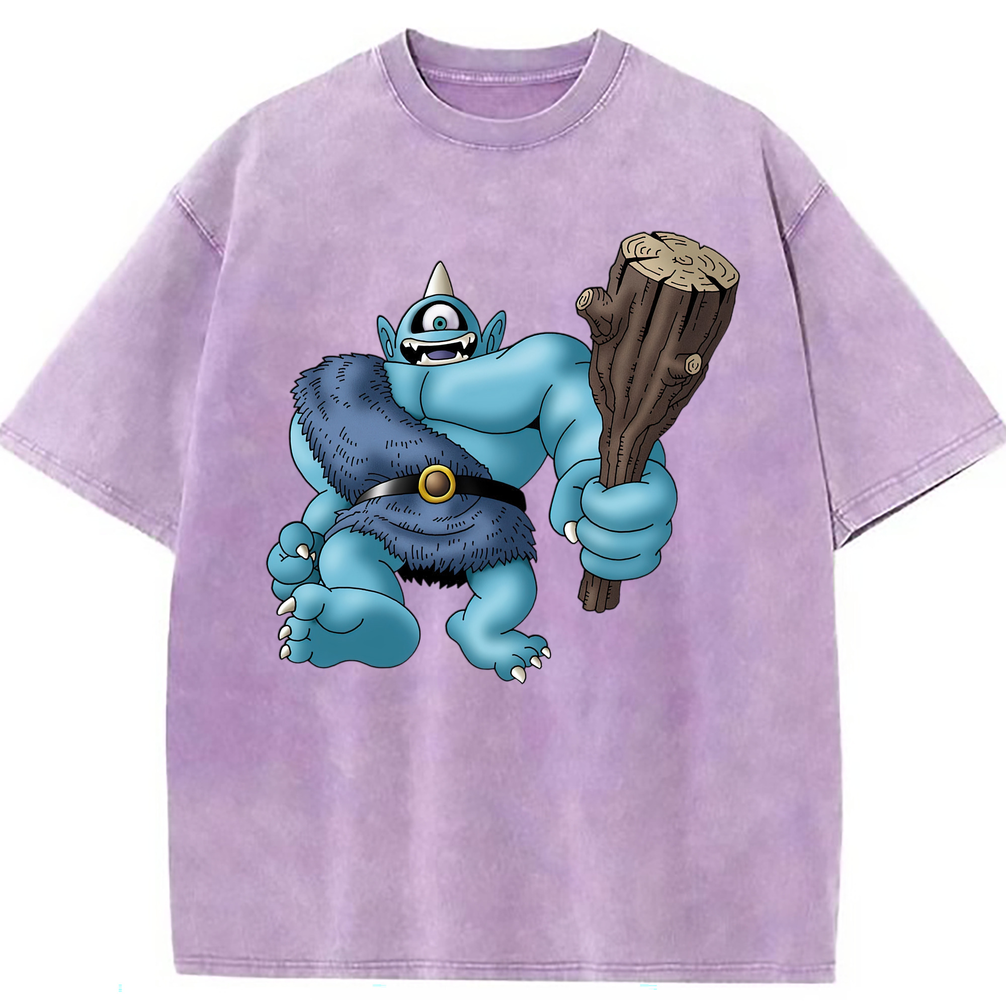 （画像用） ドラゴンクエスト Doragon Kuesuto Dragon Quest 綿100% ヴィンテージ風 半袖Tシャツ（フロントプリント）
