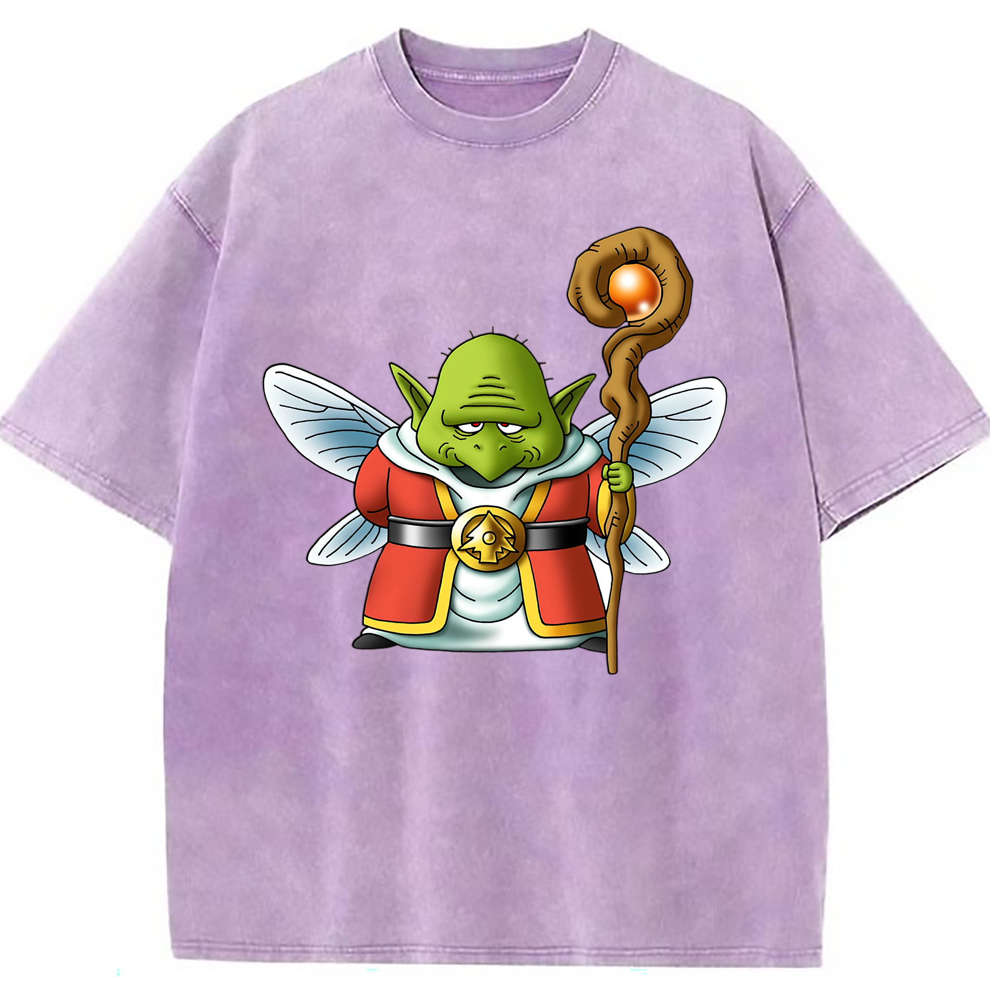 （画像用） ドラゴンクエスト Doragon Kuesuto Dragon Quest 綿100% ヴィンテージ風 半袖Tシャツ（フロントプリント）