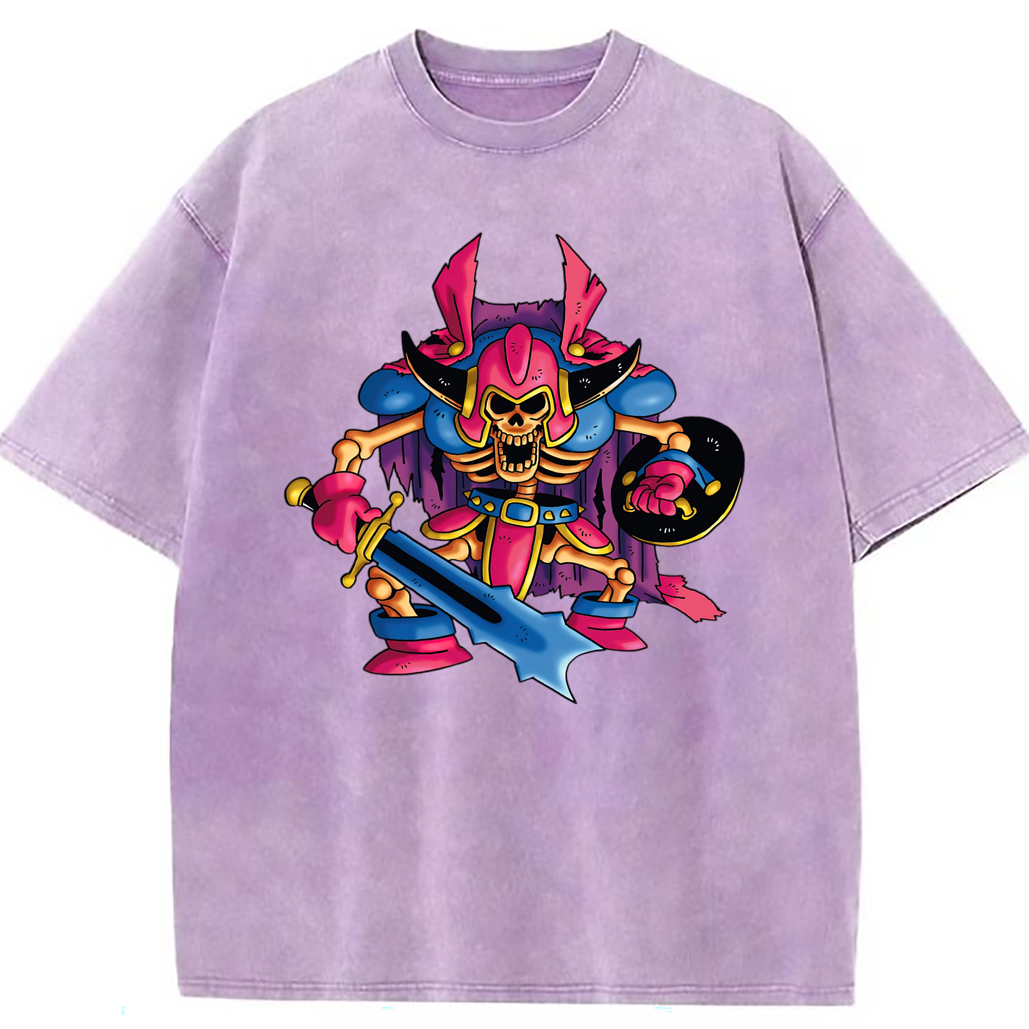 （画像用） ドラゴンクエスト Doragon Kuesuto Dragon Quest 綿100% ヴィンテージ風 半袖Tシャツ（フロントプリント）