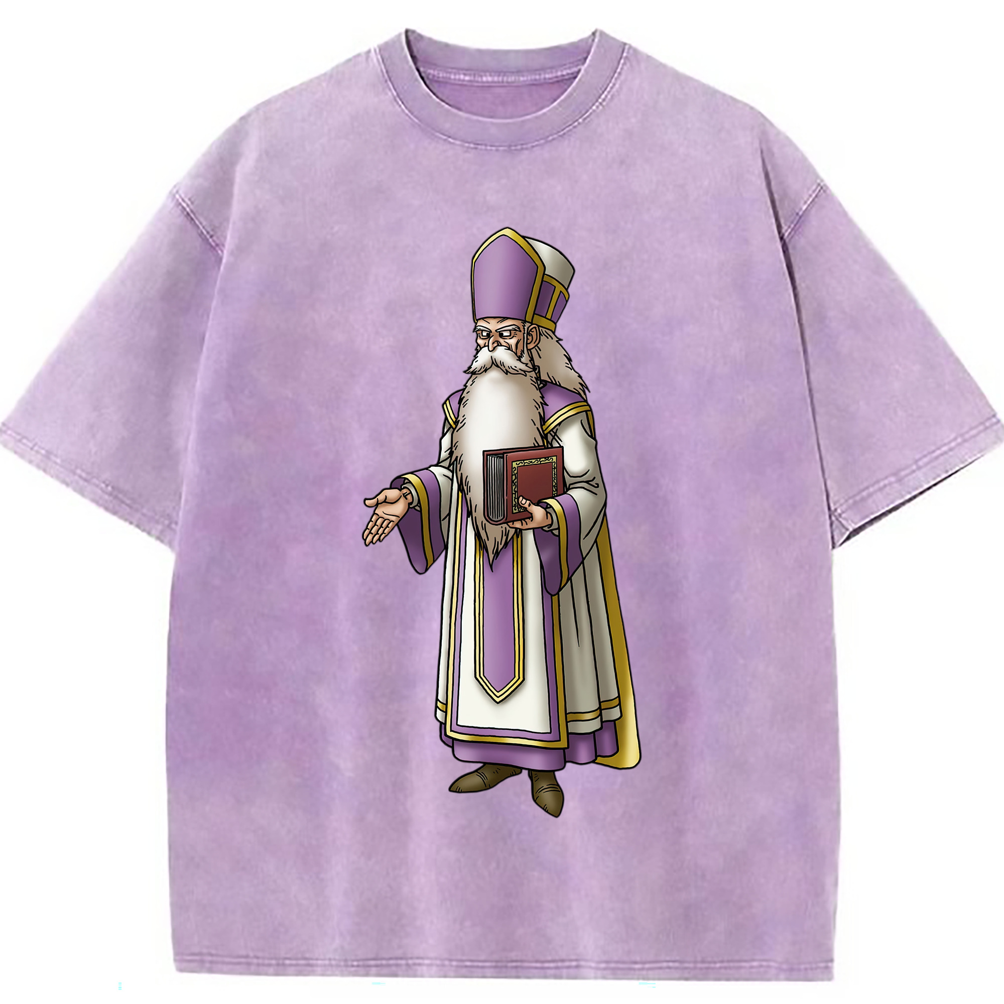 （画像用） ドラゴンクエスト Doragon Kuesuto Dragon Quest 綿100% ヴィンテージ風 半袖Tシャツ（フロントプリント）
