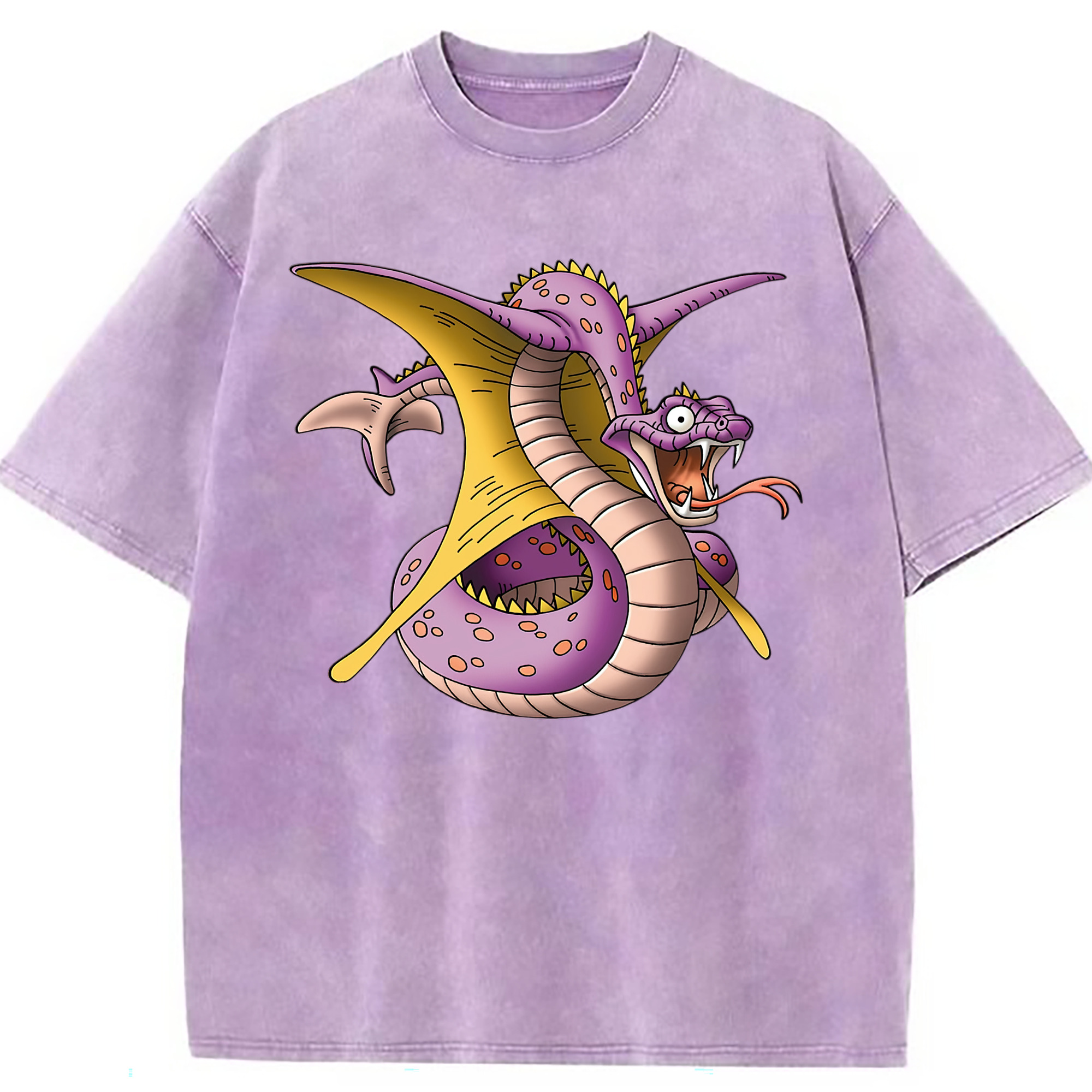 （画像用） ドラゴンクエスト Doragon Kuesuto Dragon Quest 綿100% ヴィンテージ風 半袖Tシャツ（フロントプリント）