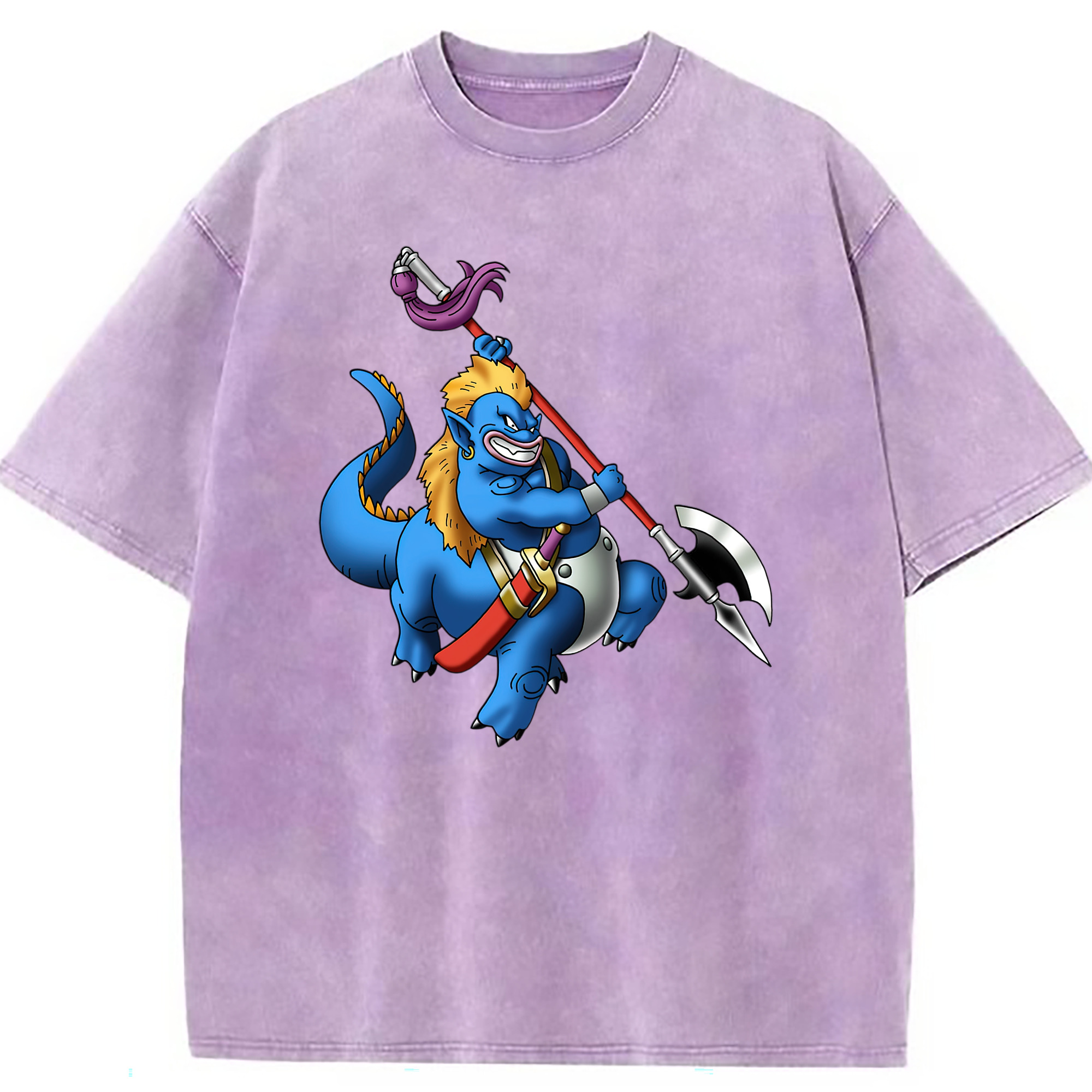 （画像用） ドラゴンクエスト Doragon Kuesuto Dragon Quest 綿100% ヴィンテージ風 半袖Tシャツ（フロントプリント）