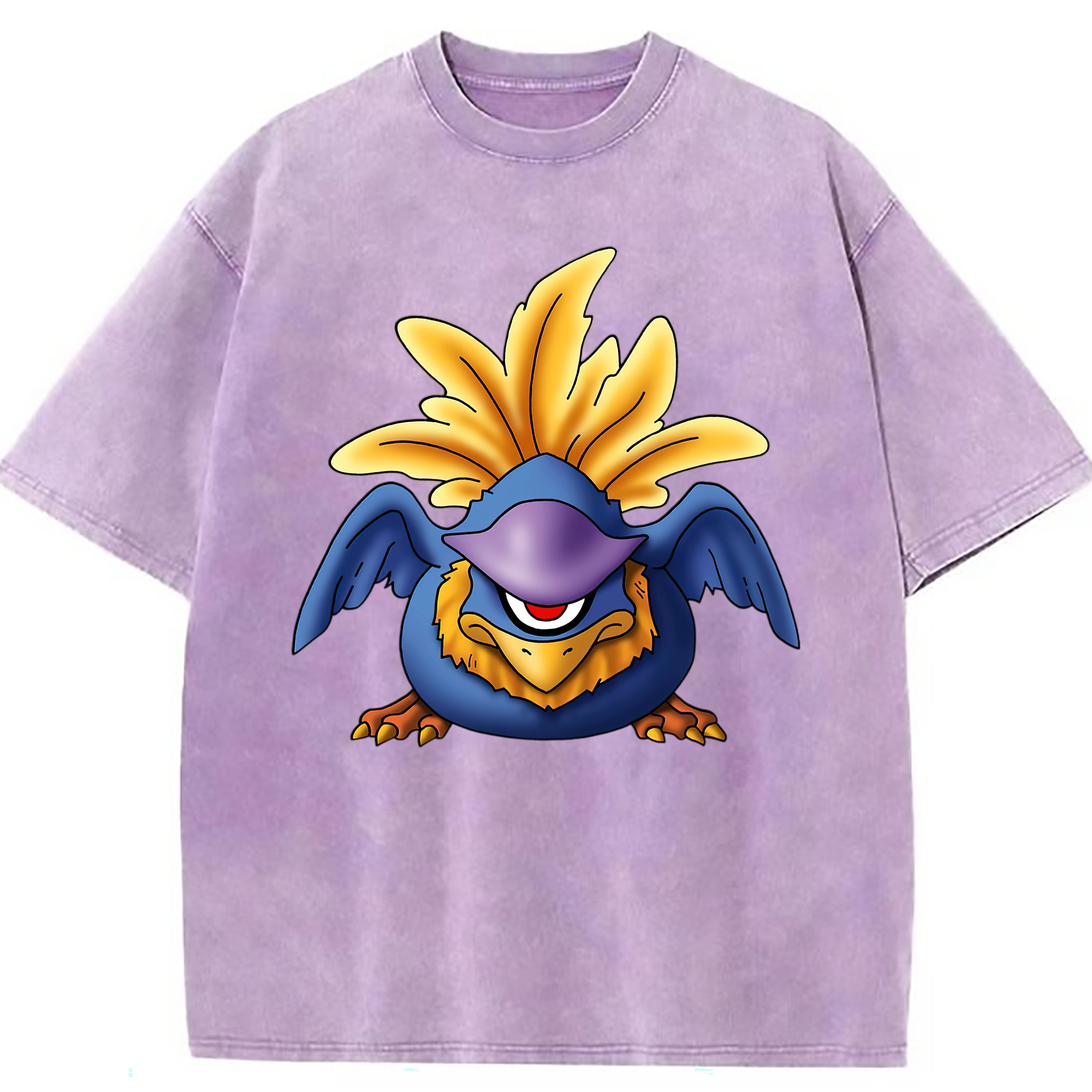 （画像用） ドラゴンクエスト Doragon Kuesuto Dragon Quest 綿100% ヴィンテージ風 半袖Tシャツ（フロントプリント）