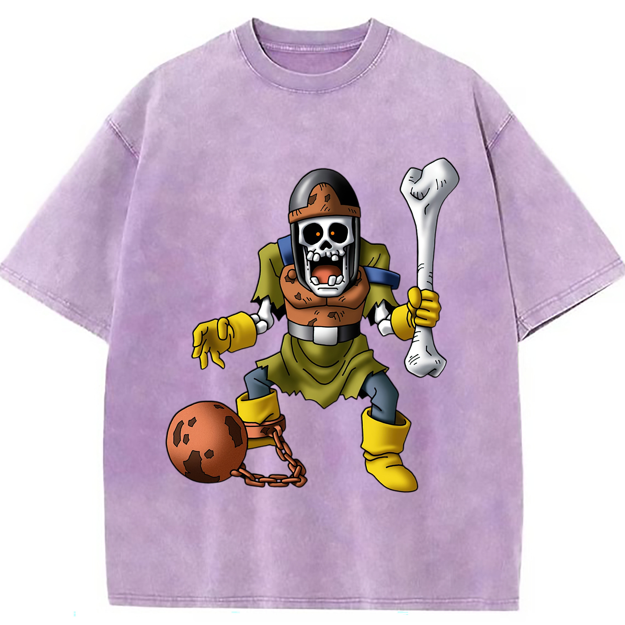 （画像用） ドラゴンクエスト Doragon Kuesuto Dragon Quest 綿100% ヴィンテージ風 半袖Tシャツ（フロントプリント）