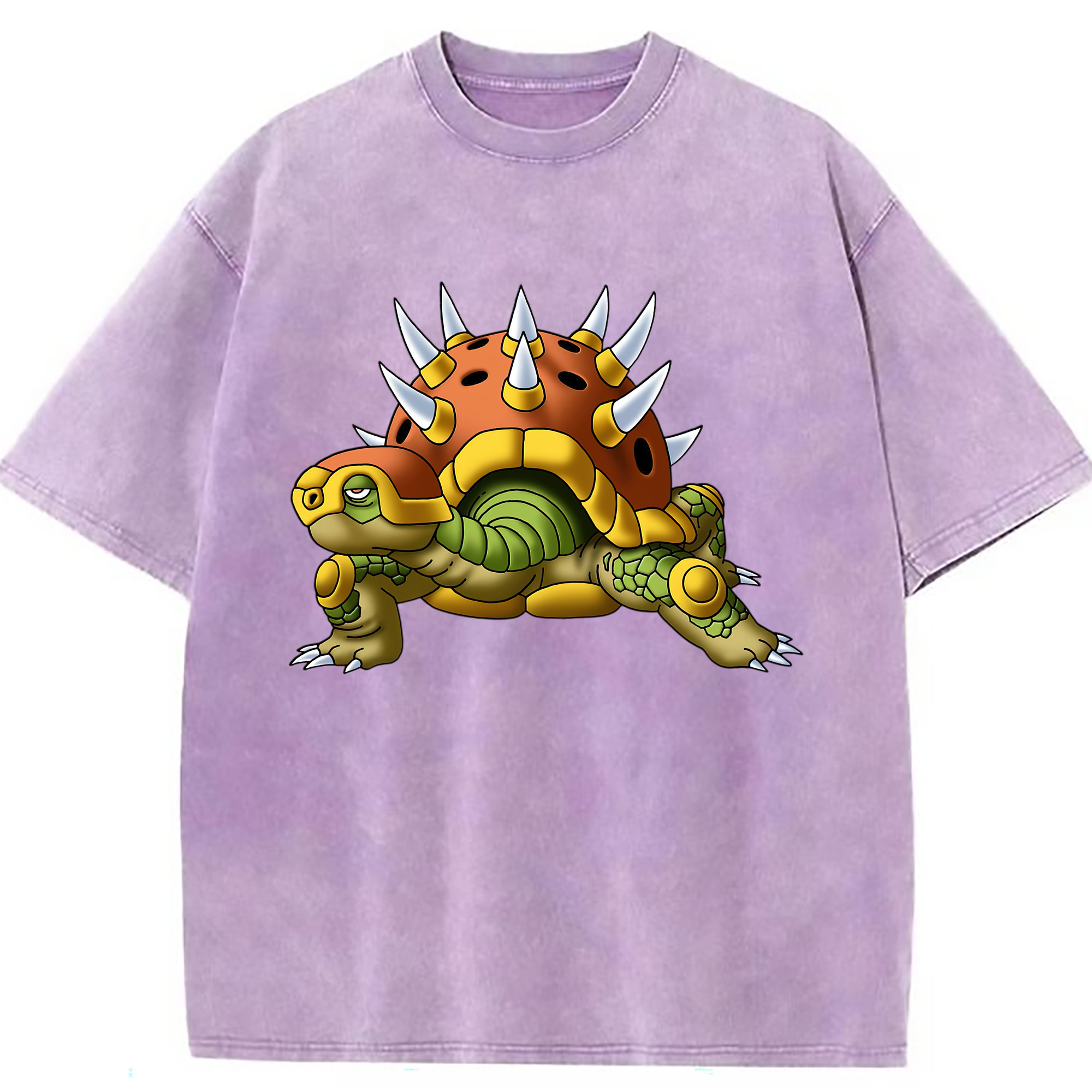 （画像用） ドラゴンクエスト Doragon Kuesuto Dragon Quest 綿100% ヴィンテージ風 半袖Tシャツ（フロントプリント）