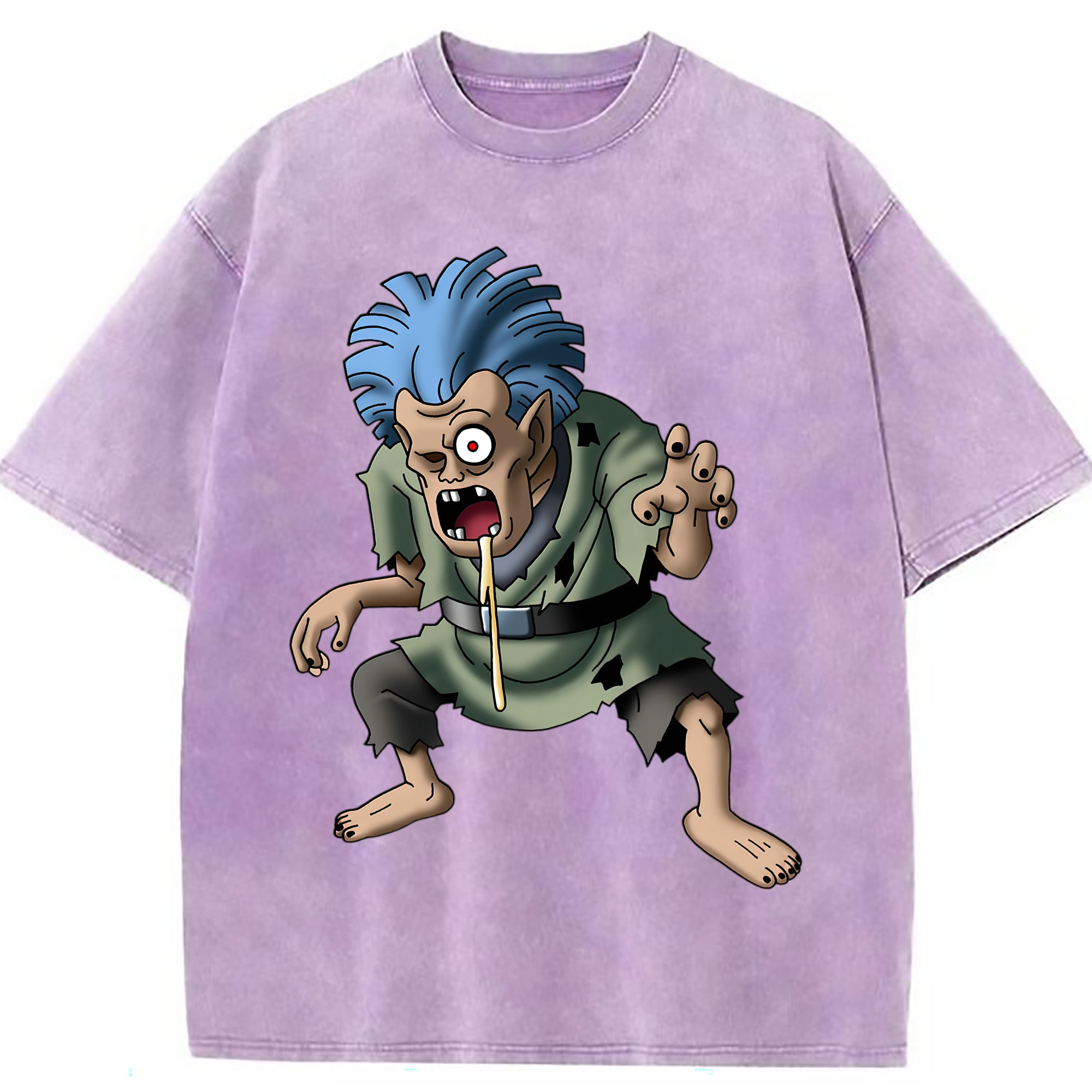 （画像用） ドラゴンクエスト Doragon Kuesuto Dragon Quest 綿100% ヴィンテージ風 半袖Tシャツ（フロントプリント）