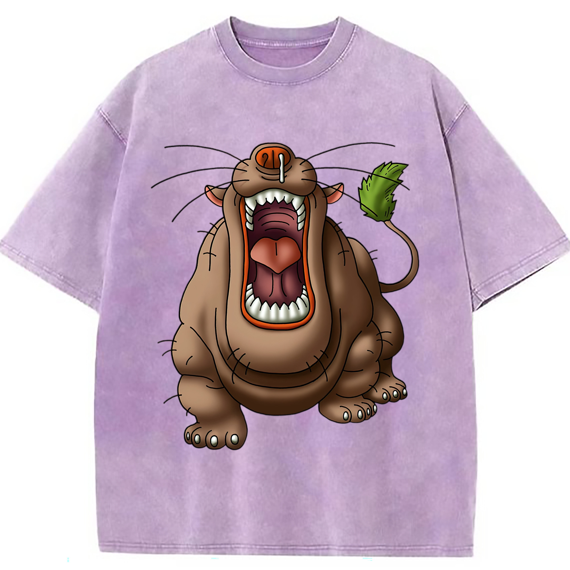 （画像用） ドラゴンクエスト Doragon Kuesuto Dragon Quest 綿100% ヴィンテージ風 半袖Tシャツ（フロントプリント）