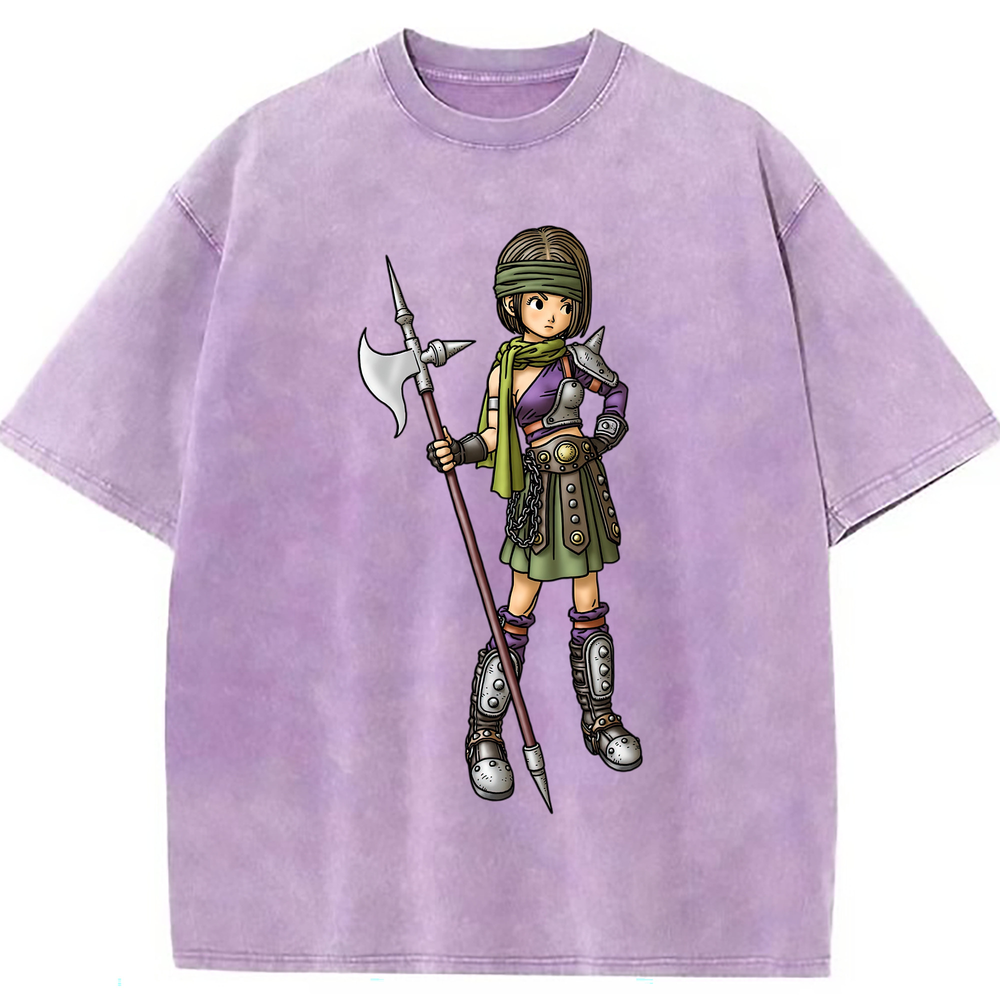 （画像用） ドラゴンクエスト Doragon Kuesuto Dragon Quest 綿100% ヴィンテージ風 半袖Tシャツ（フロントプリント）