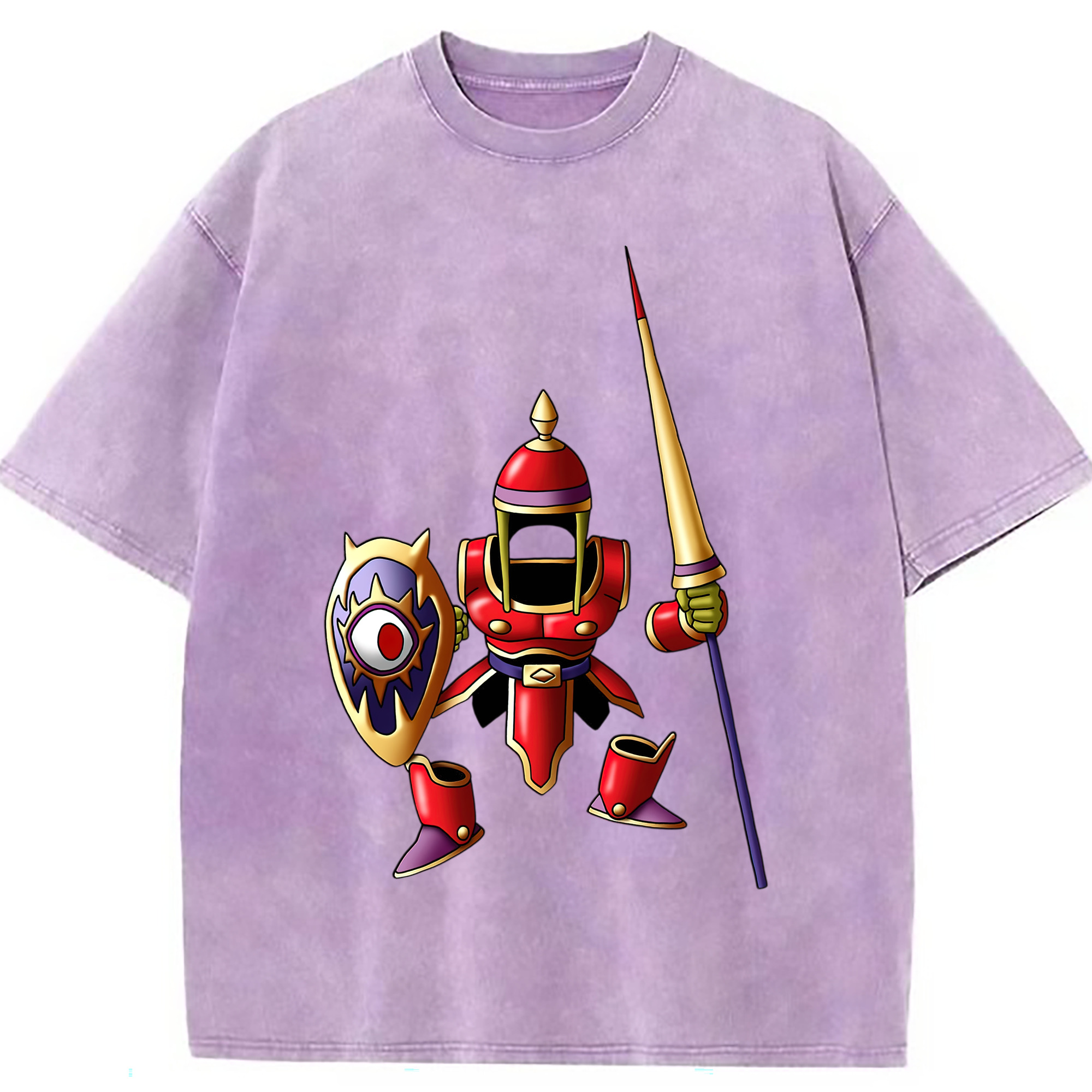 （画像用） ドラゴンクエスト Doragon Kuesuto Dragon Quest 綿100% ヴィンテージ風 半袖Tシャツ（フロントプリント）