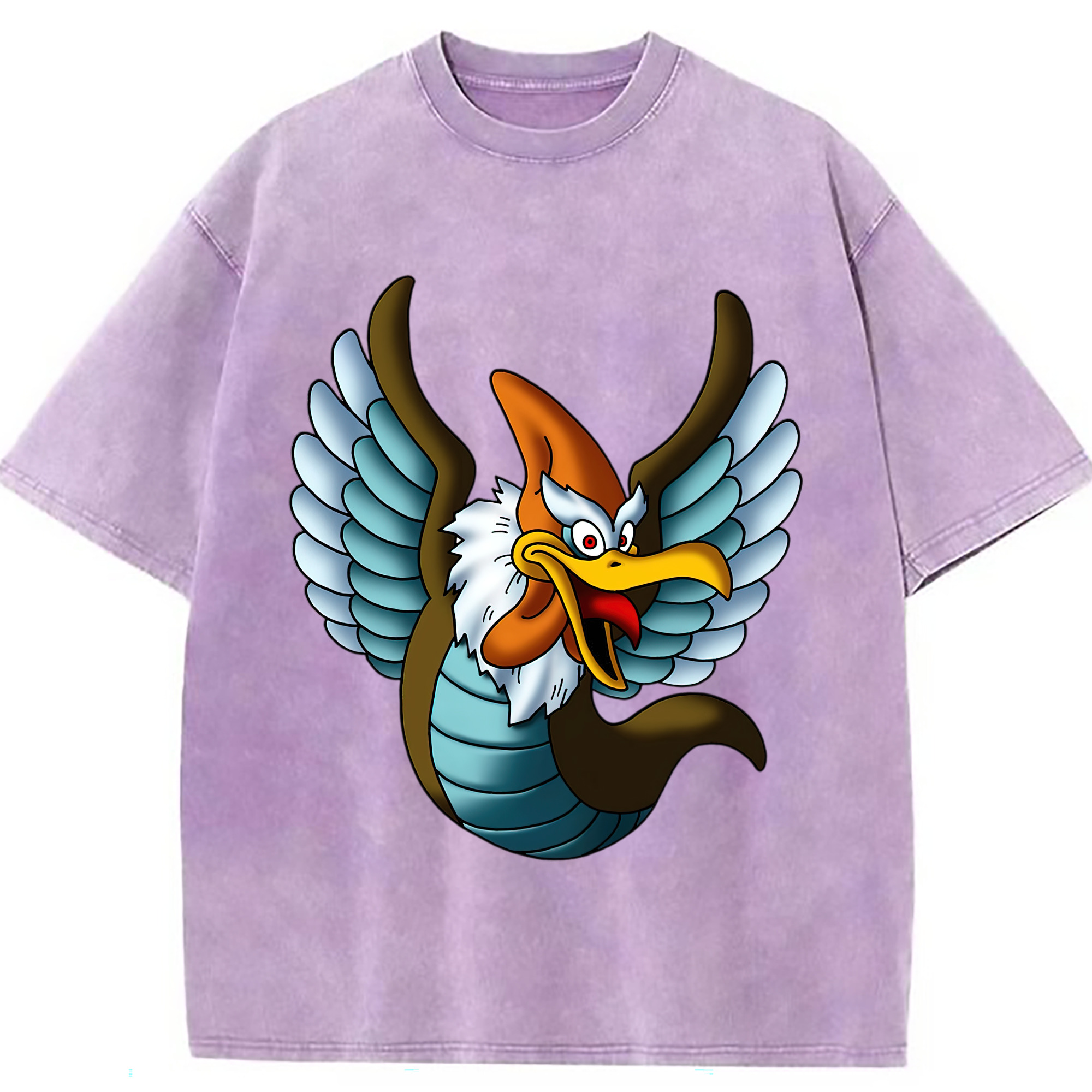 （画像用） ドラゴンクエスト Doragon Kuesuto Dragon Quest 綿100% ヴィンテージ風 半袖Tシャツ（フロントプリント）