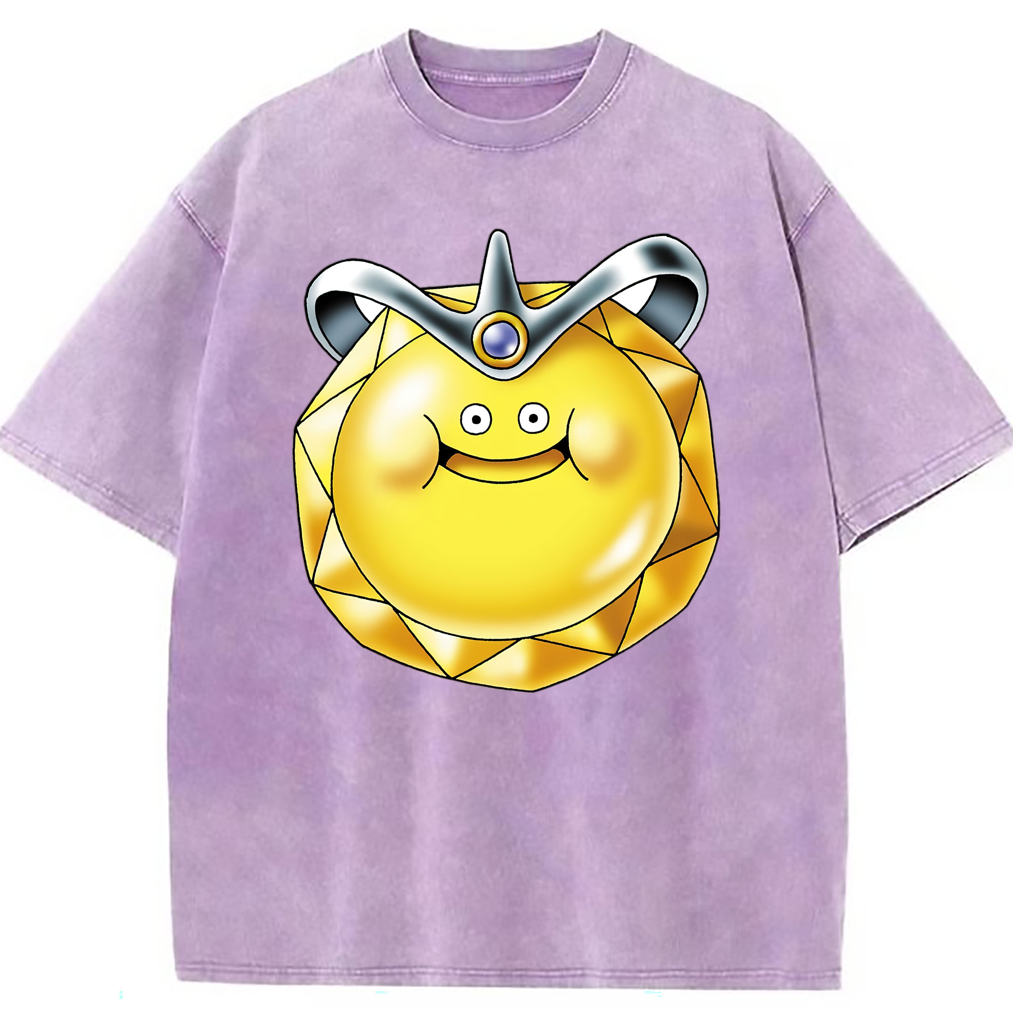 （画像用） ドラゴンクエスト Doragon Kuesuto Dragon Quest 綿100% ヴィンテージ風 半袖Tシャツ（フロントプリント）