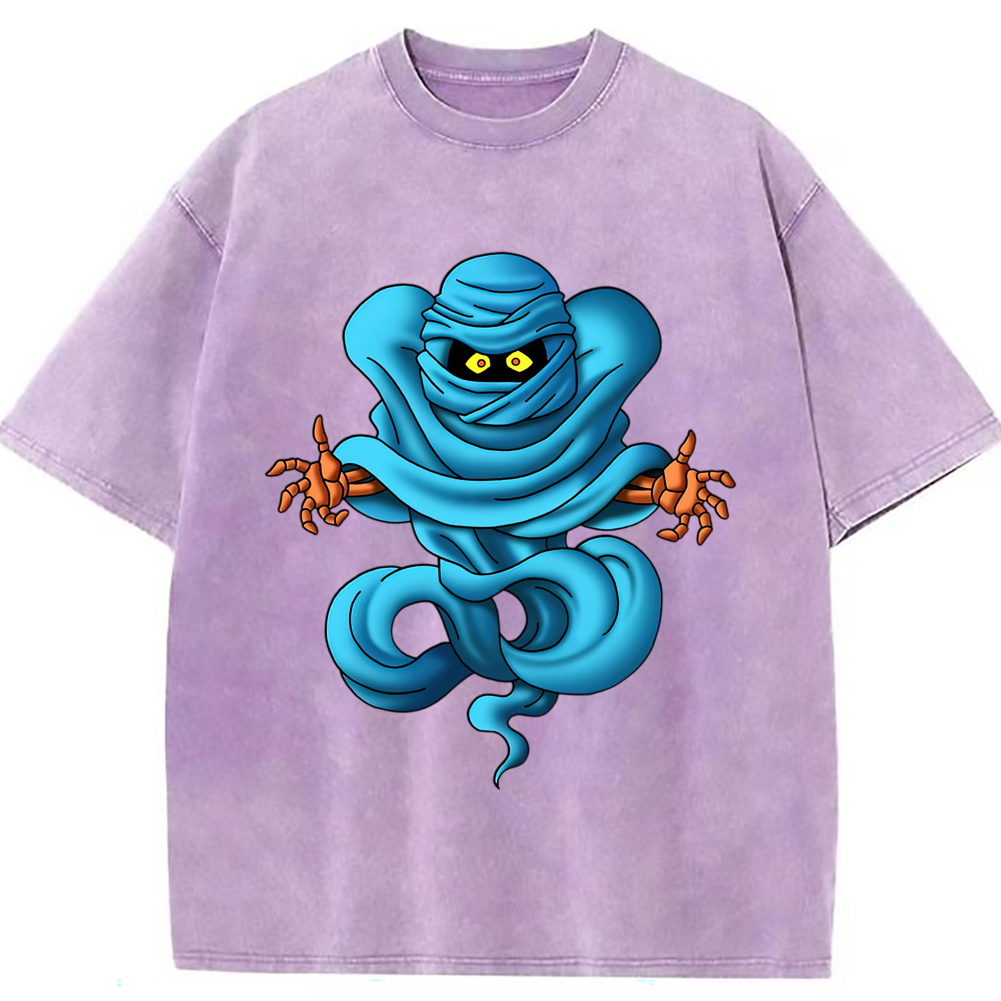 （画像用） ドラゴンクエスト Doragon Kuesuto Dragon Quest 綿100% ヴィンテージ風 半袖Tシャツ（フロントプリント）