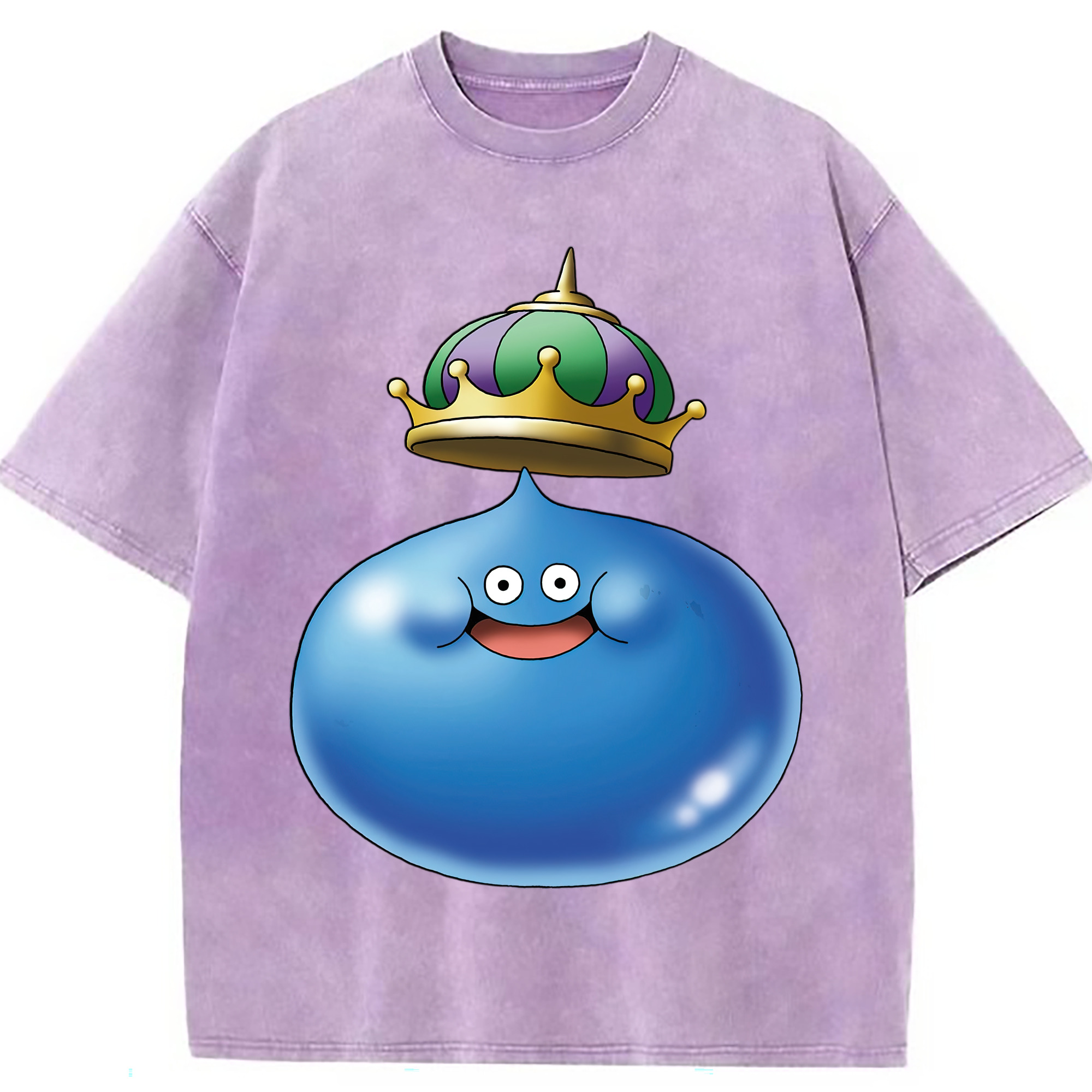 （画像用） ドラゴンクエスト Doragon Kuesuto Dragon Quest 綿100% ヴィンテージ風 半袖Tシャツ（フロントプリント）
