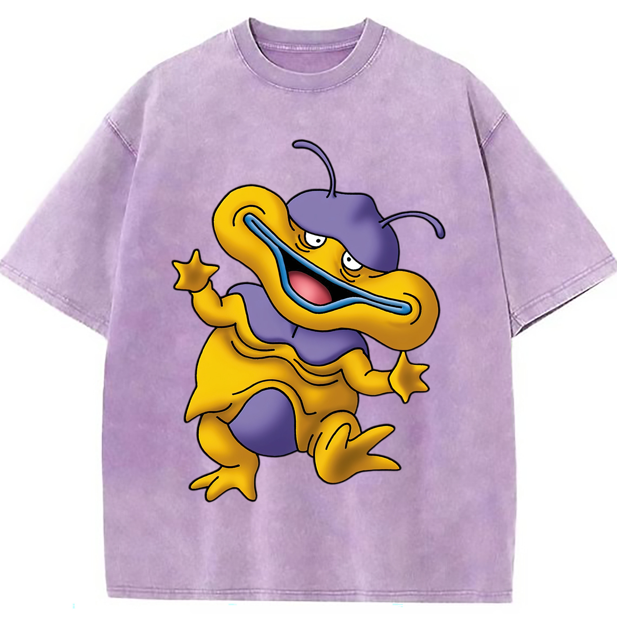 （画像用） ドラゴンクエスト Doragon Kuesuto Dragon Quest 綿100% ヴィンテージ風 半袖Tシャツ（フロントプリント）